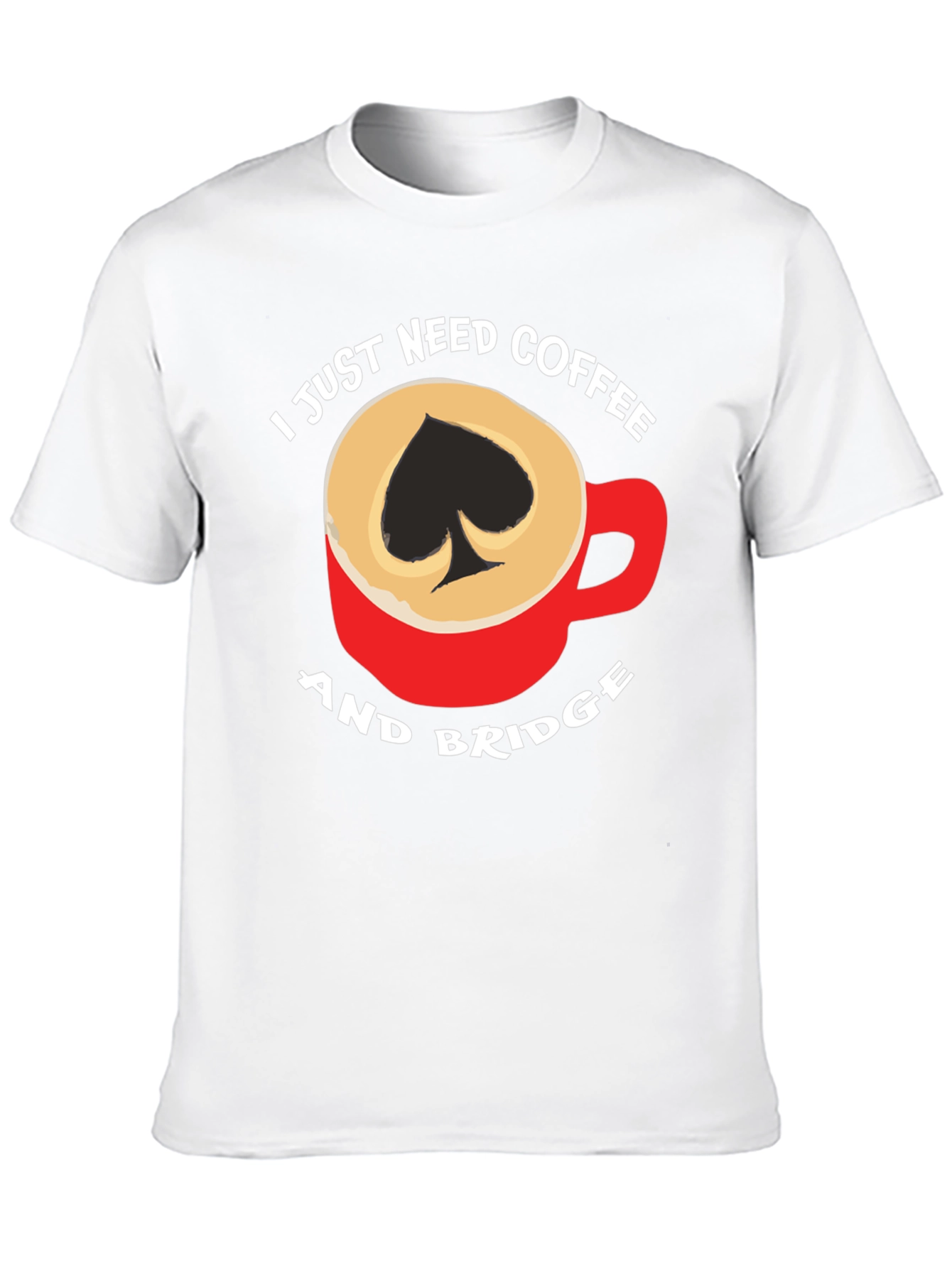 Coffee and Bridge T-Shirt - Spade Design