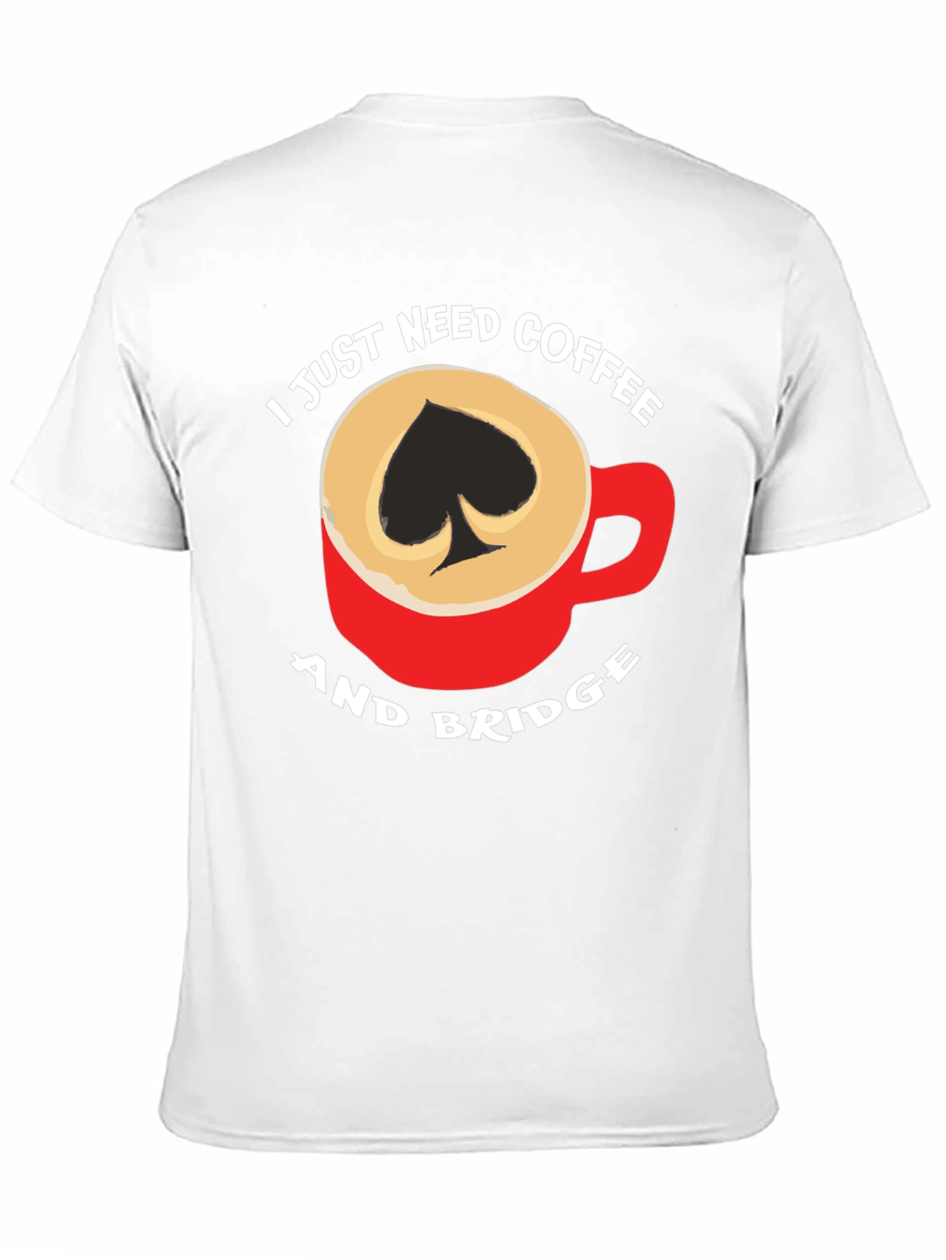 Coffee and Bridge T-Shirt - Spade Design