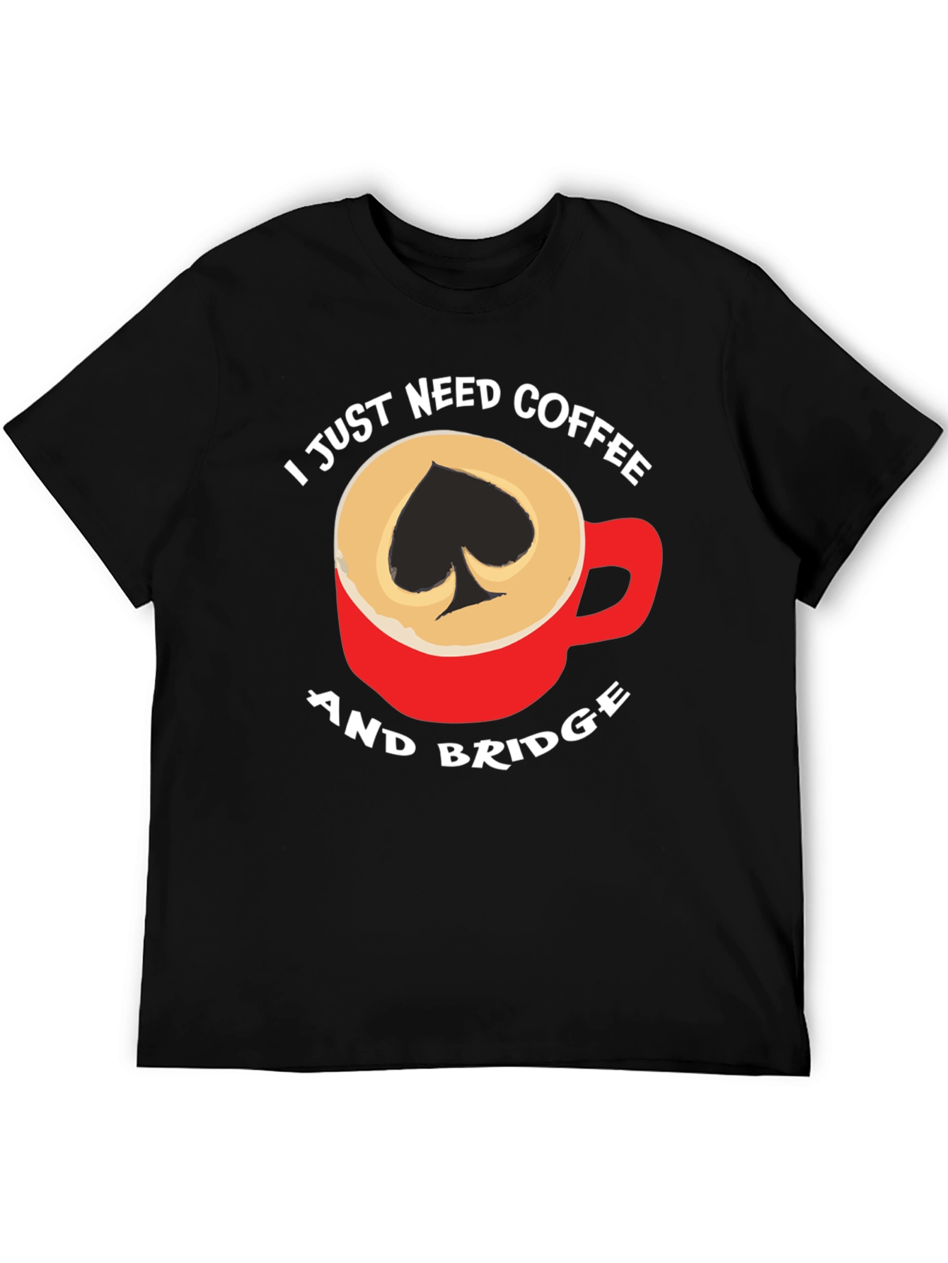 Coffee and Bridge T-Shirt - Spade Design