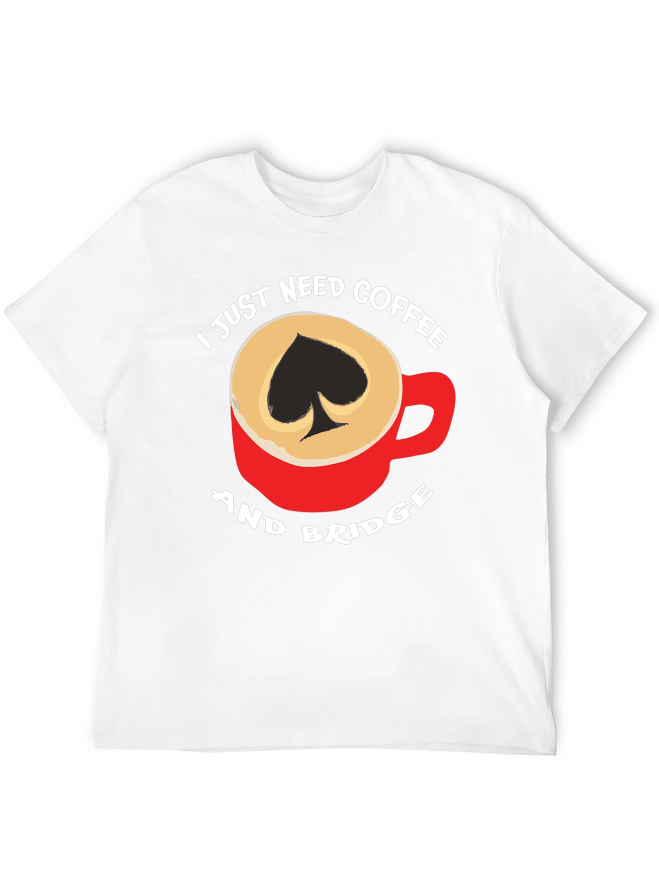 Coffee and Bridge T-Shirt - Spade Design
