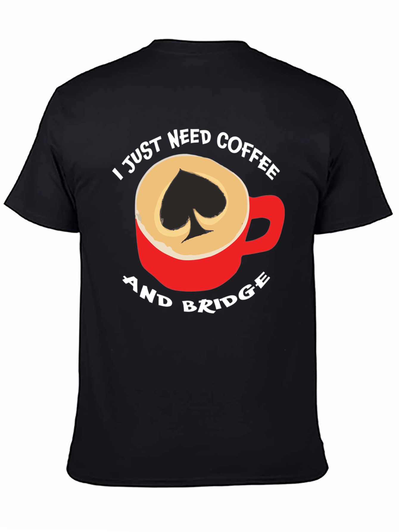 Coffee and Bridge T-Shirt - Spade Design