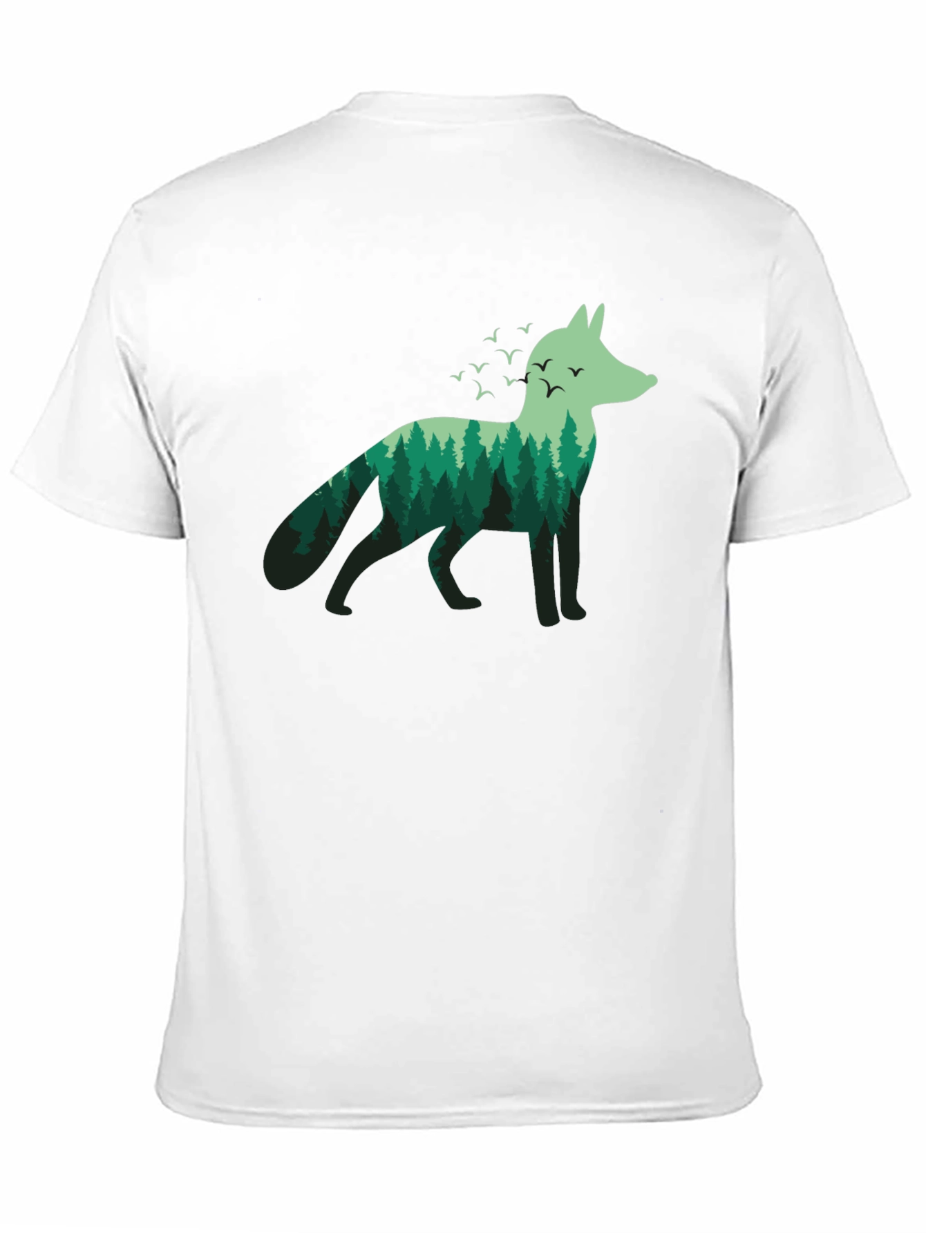 Nature Fox Graphic Tee - Mens Black T-Shirt