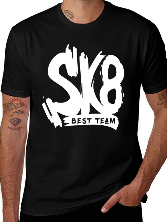 SK8 Best Team T-Shirt - Trendy Graphic Tee