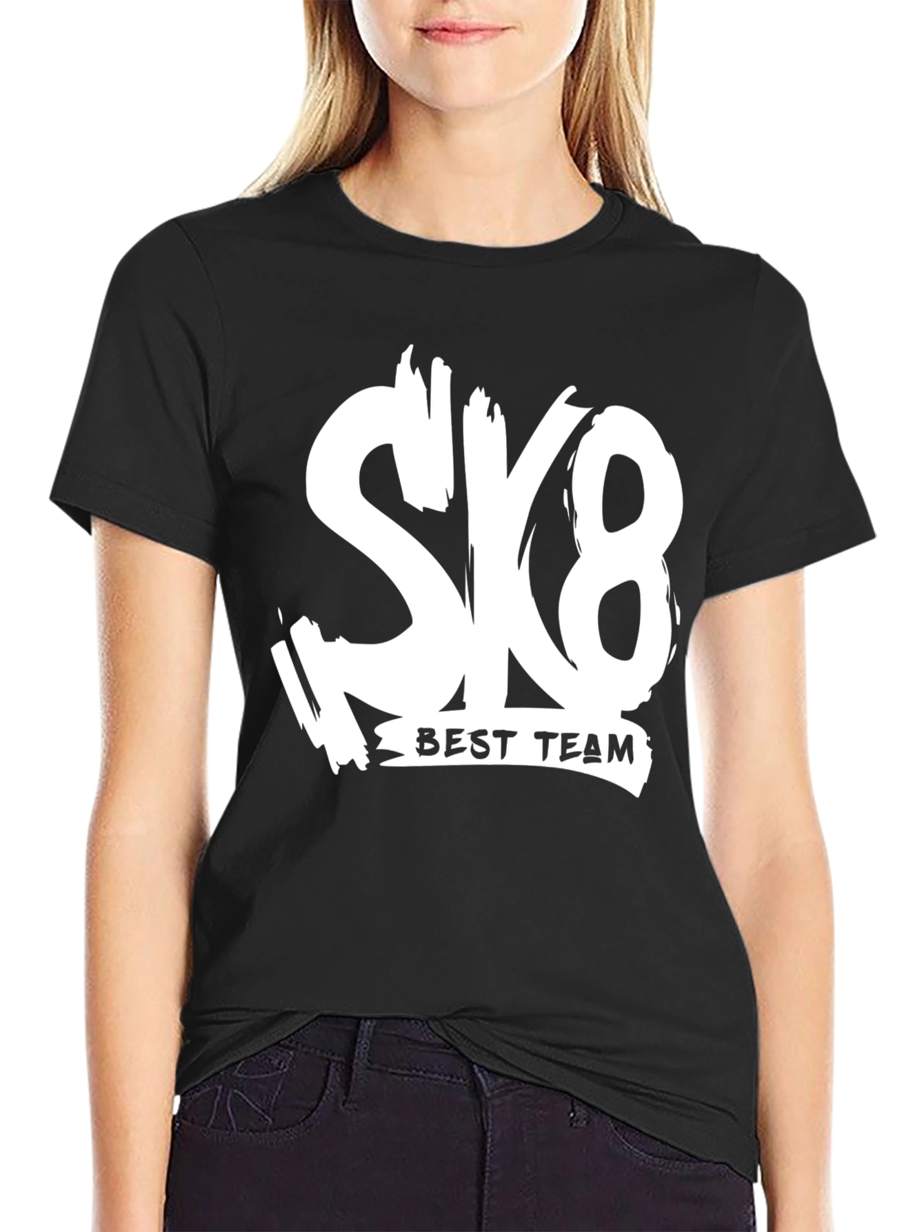 SK8 Best Team T-Shirt - Trendy Graphic Tee
