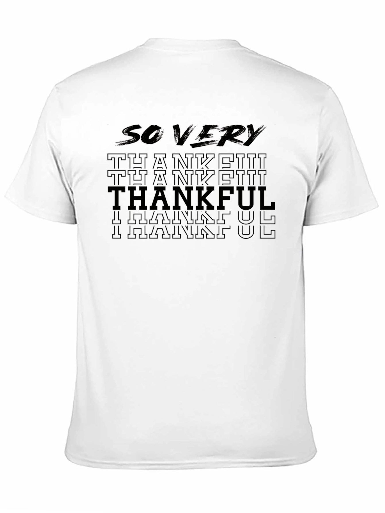 So Very Thankful Black T-Shirt