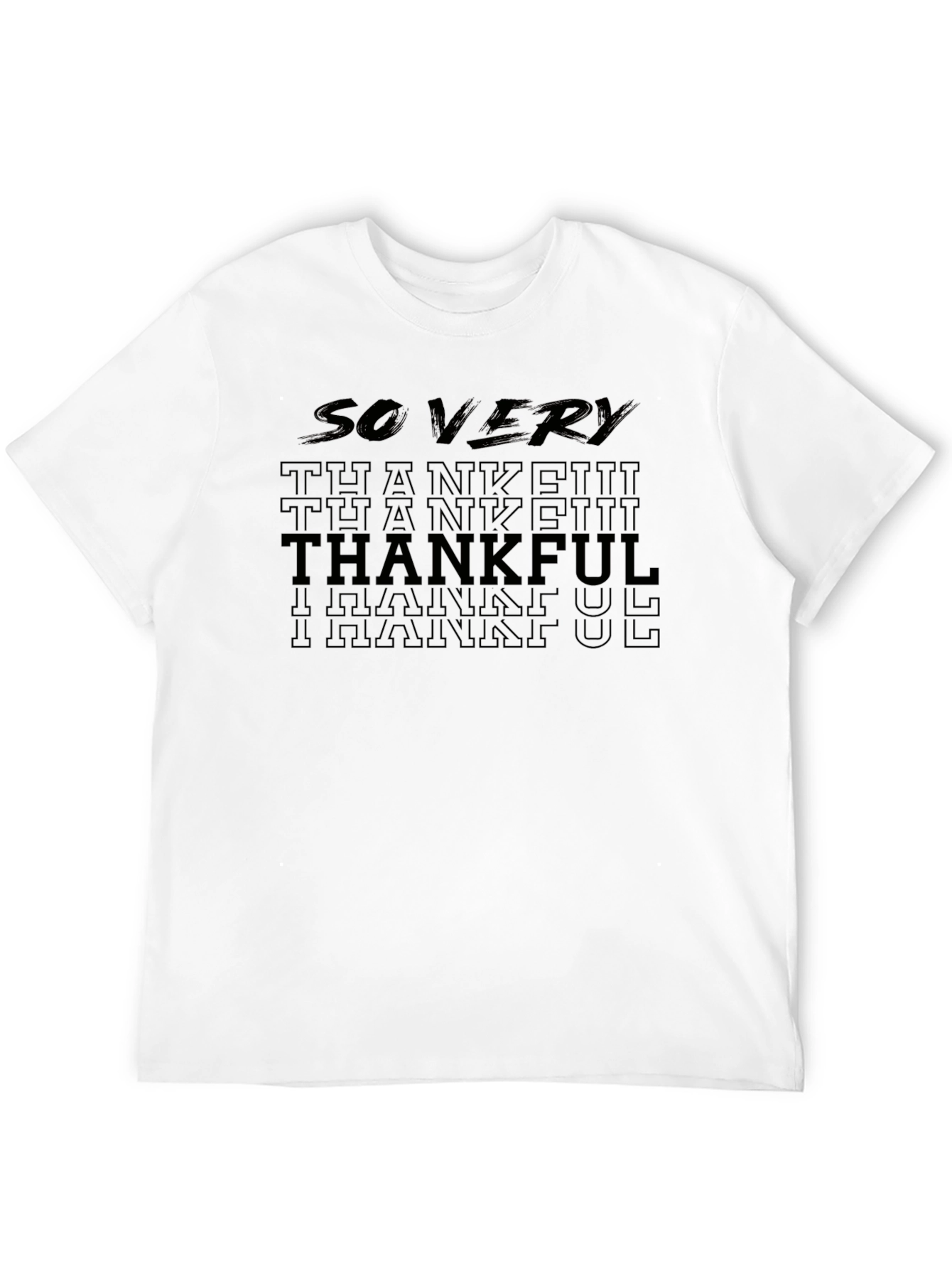 So Very Thankful Black T-Shirt