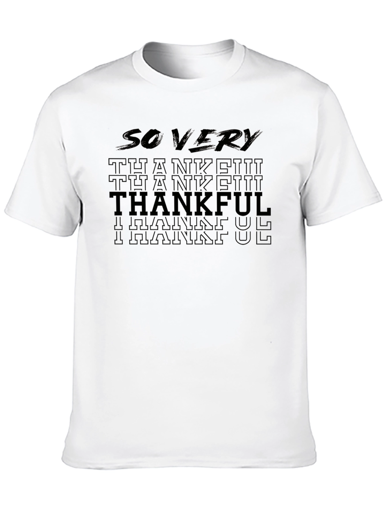 So Very Thankful Black T-Shirt