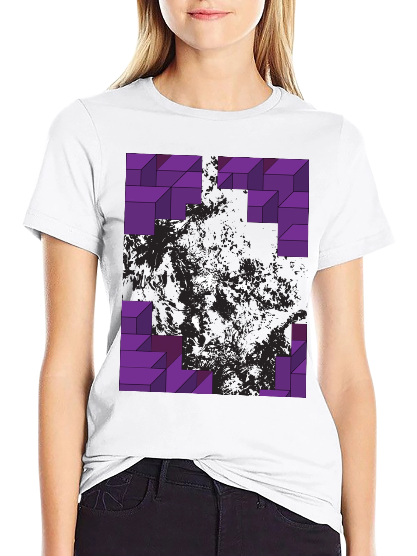 Abstract Geometric T-Shirt - Modern Graphic Tee