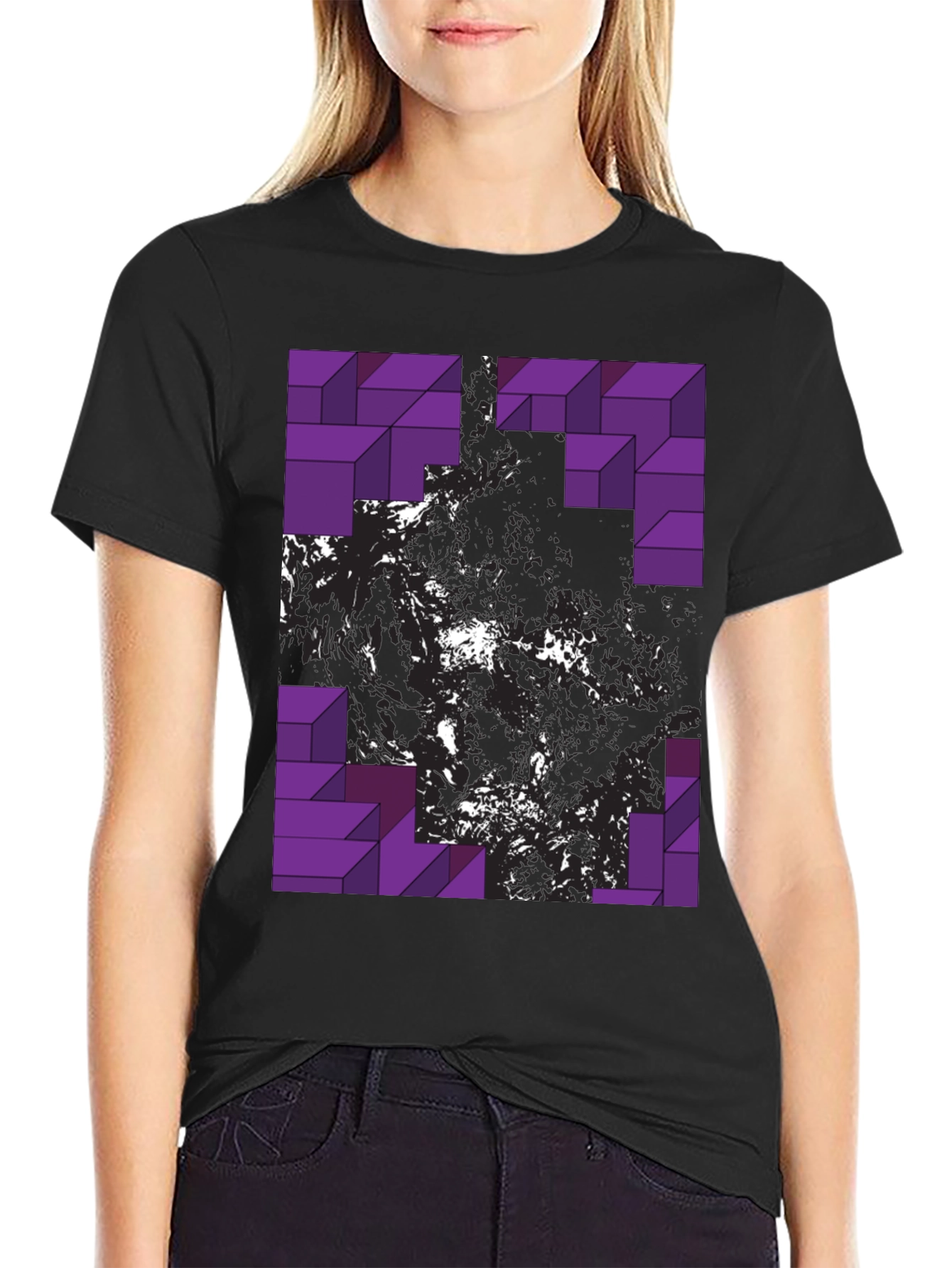 Abstract Geometric T-Shirt - Modern Graphic Tee