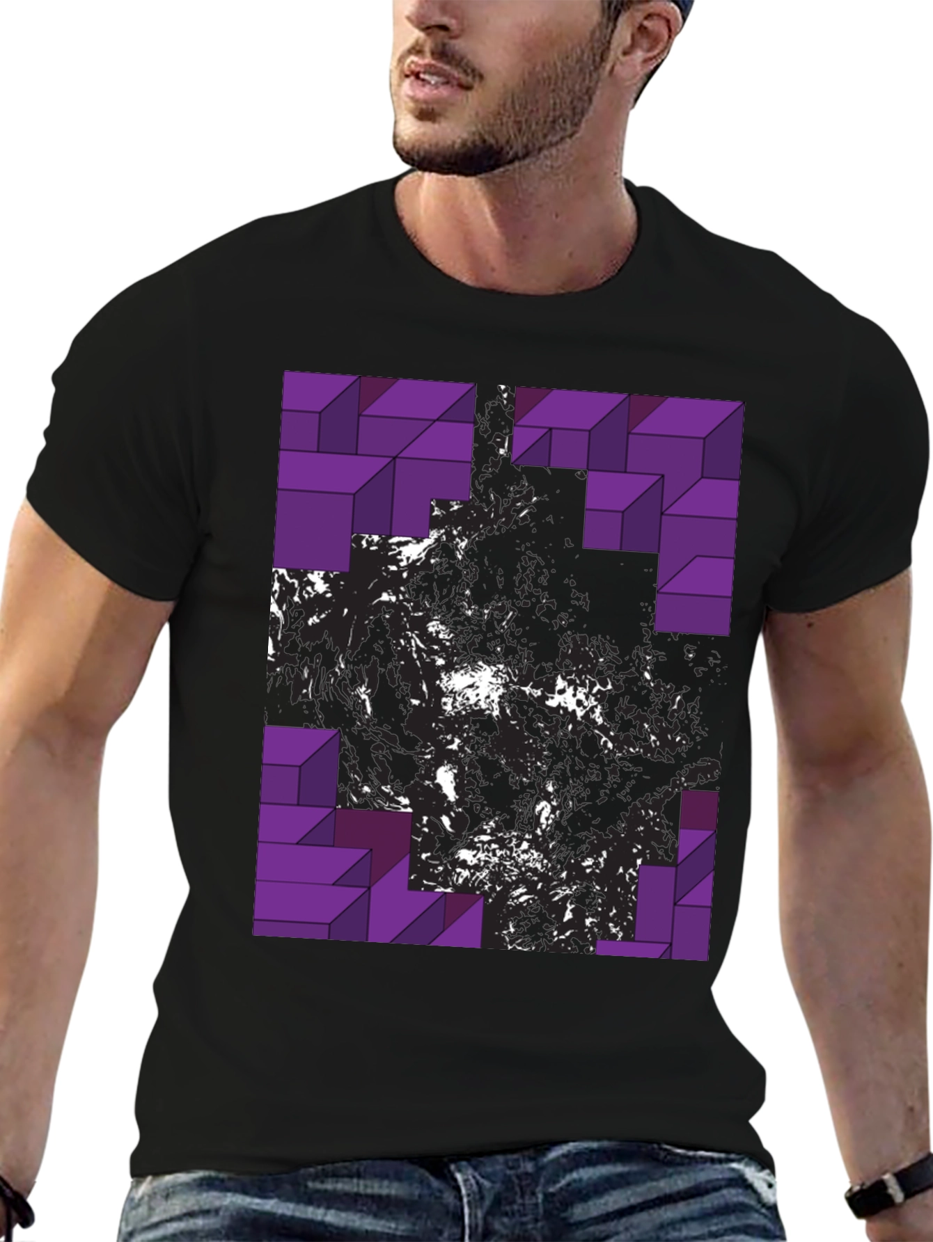 Abstract Geometric T-Shirt - Modern Graphic Tee