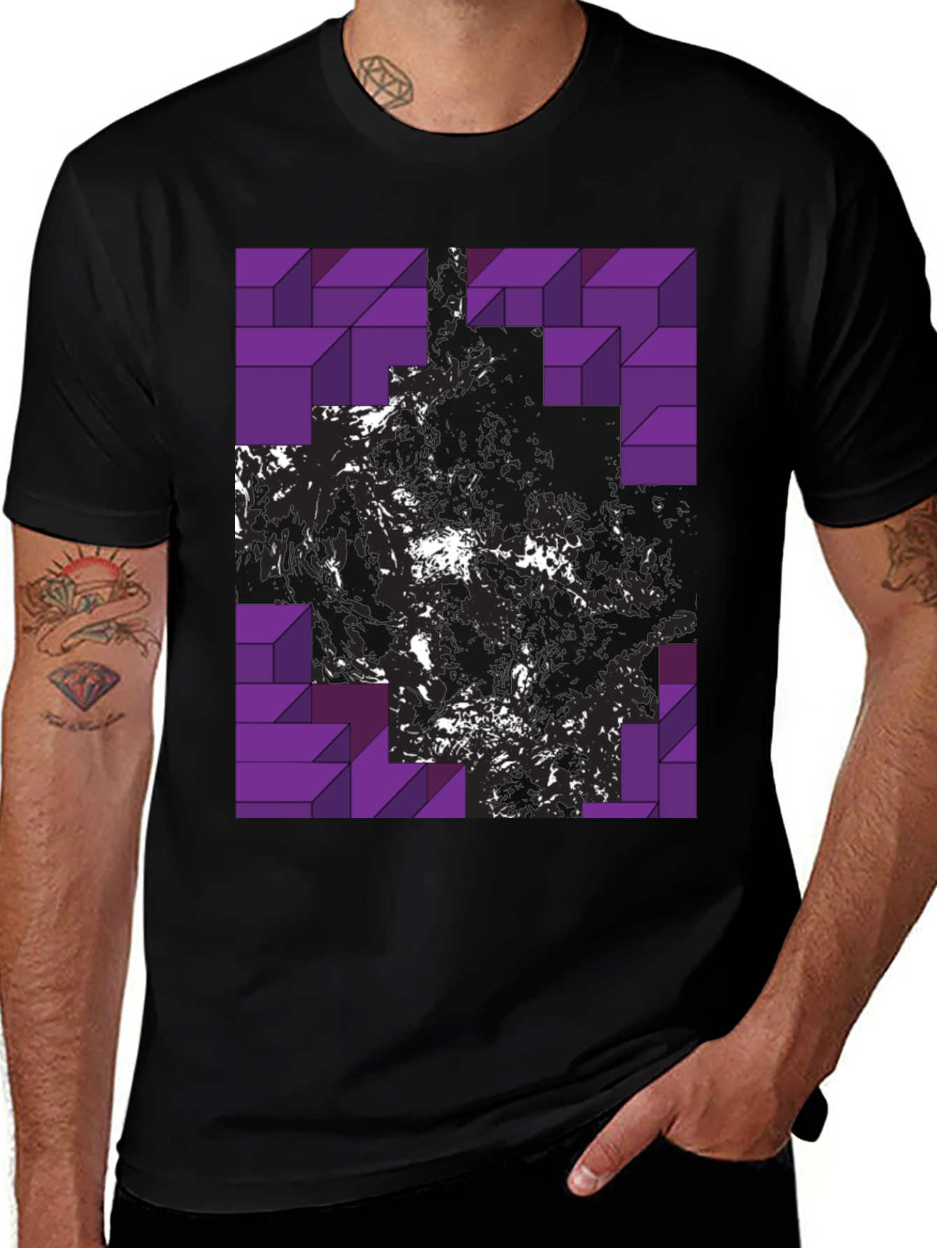 Abstract Geometric T-Shirt - Modern Graphic Tee