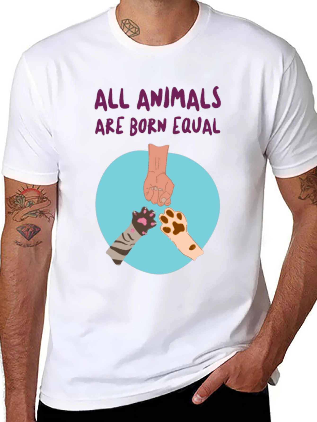 Equality T-Shirt - All Animals Are Born Equal