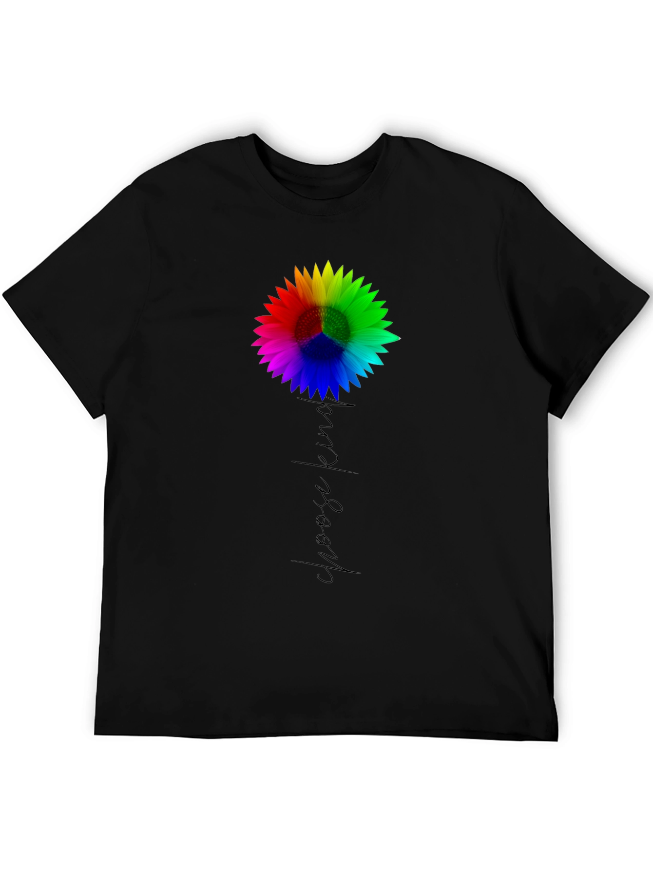 Choose Kind Sunflower Tee - Black