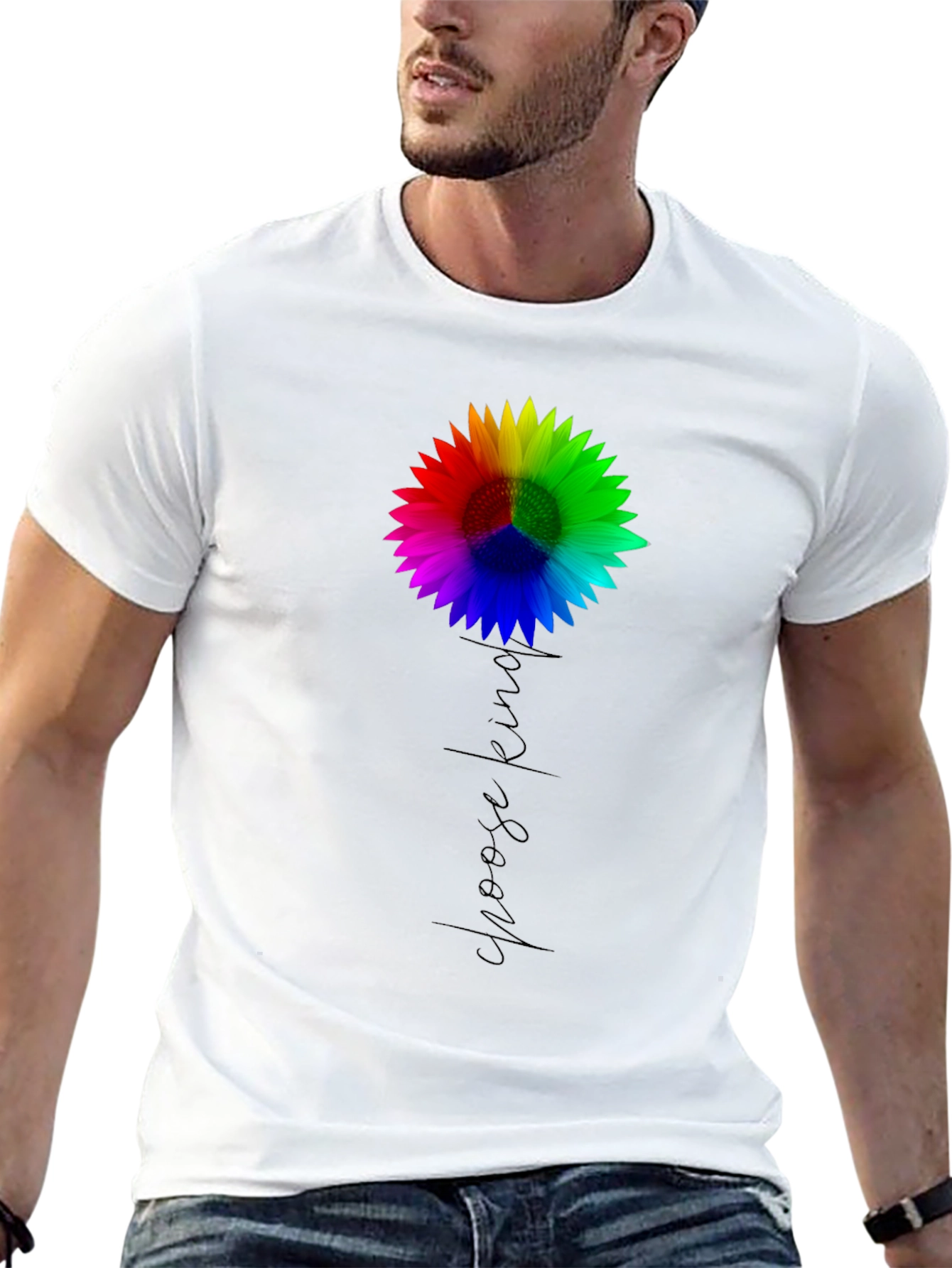 Choose Kind Sunflower Tee - Black