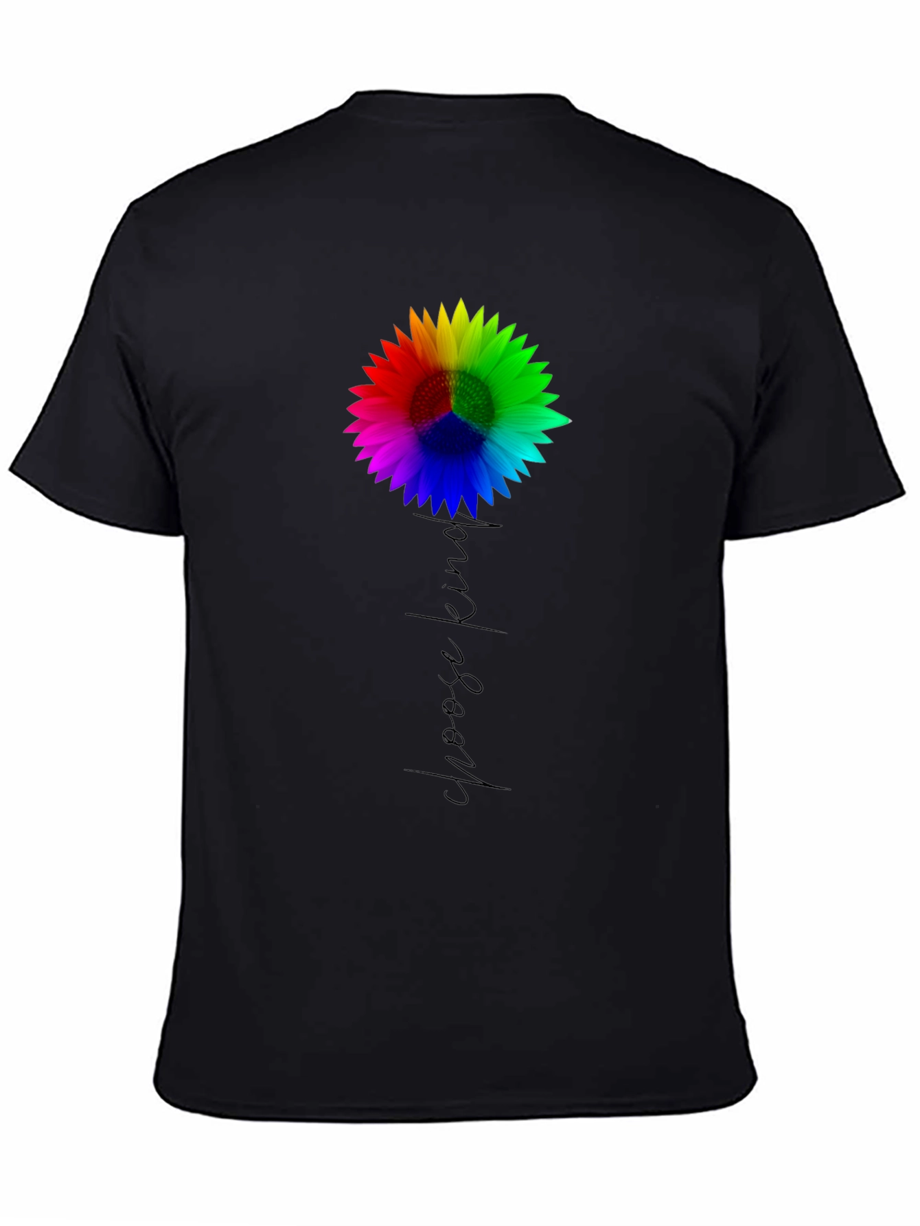 Choose Kind Sunflower Tee - Black