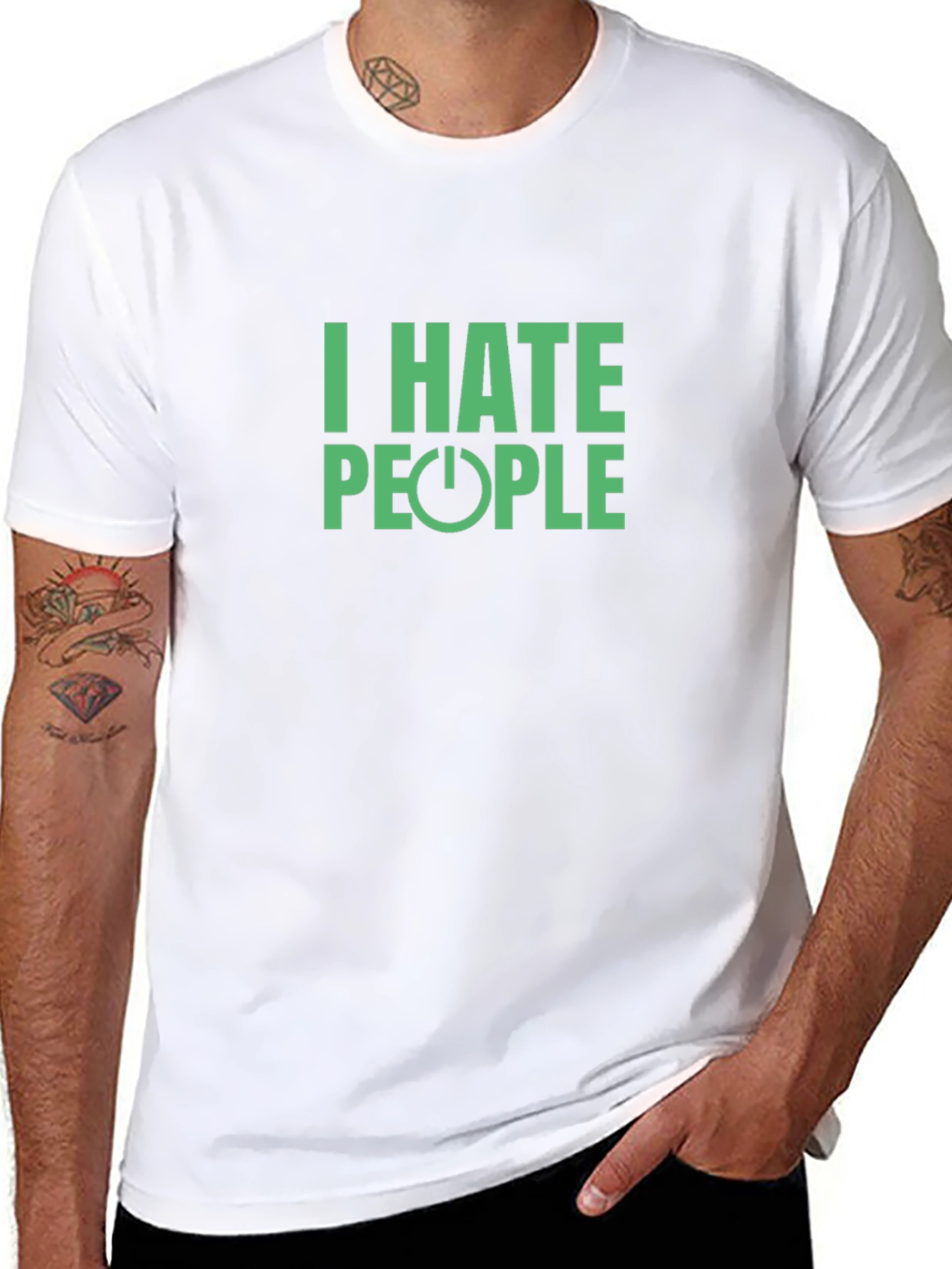 I Hate People T-Shirt - Black Graphic Tee