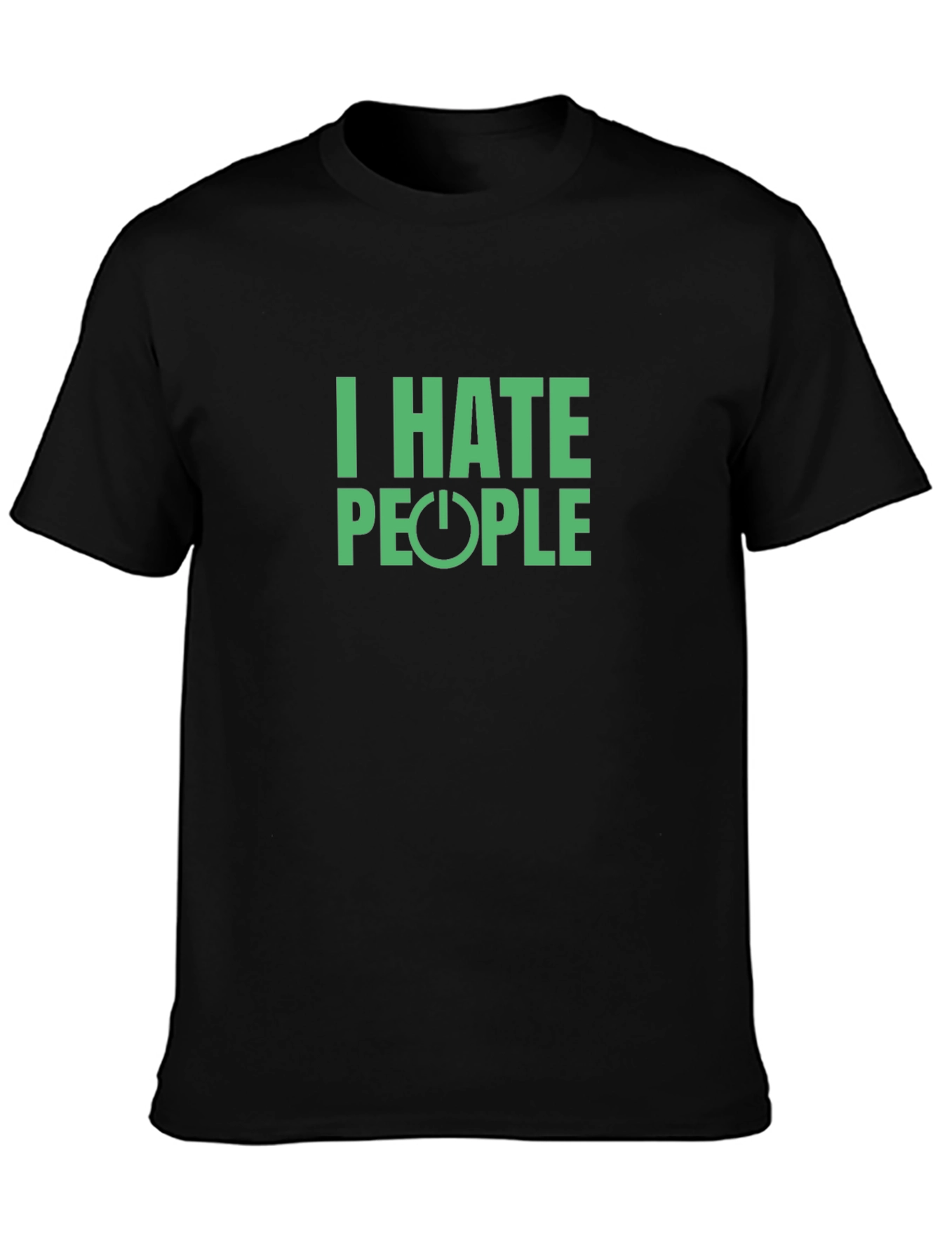 I Hate People T-Shirt - Black Graphic Tee