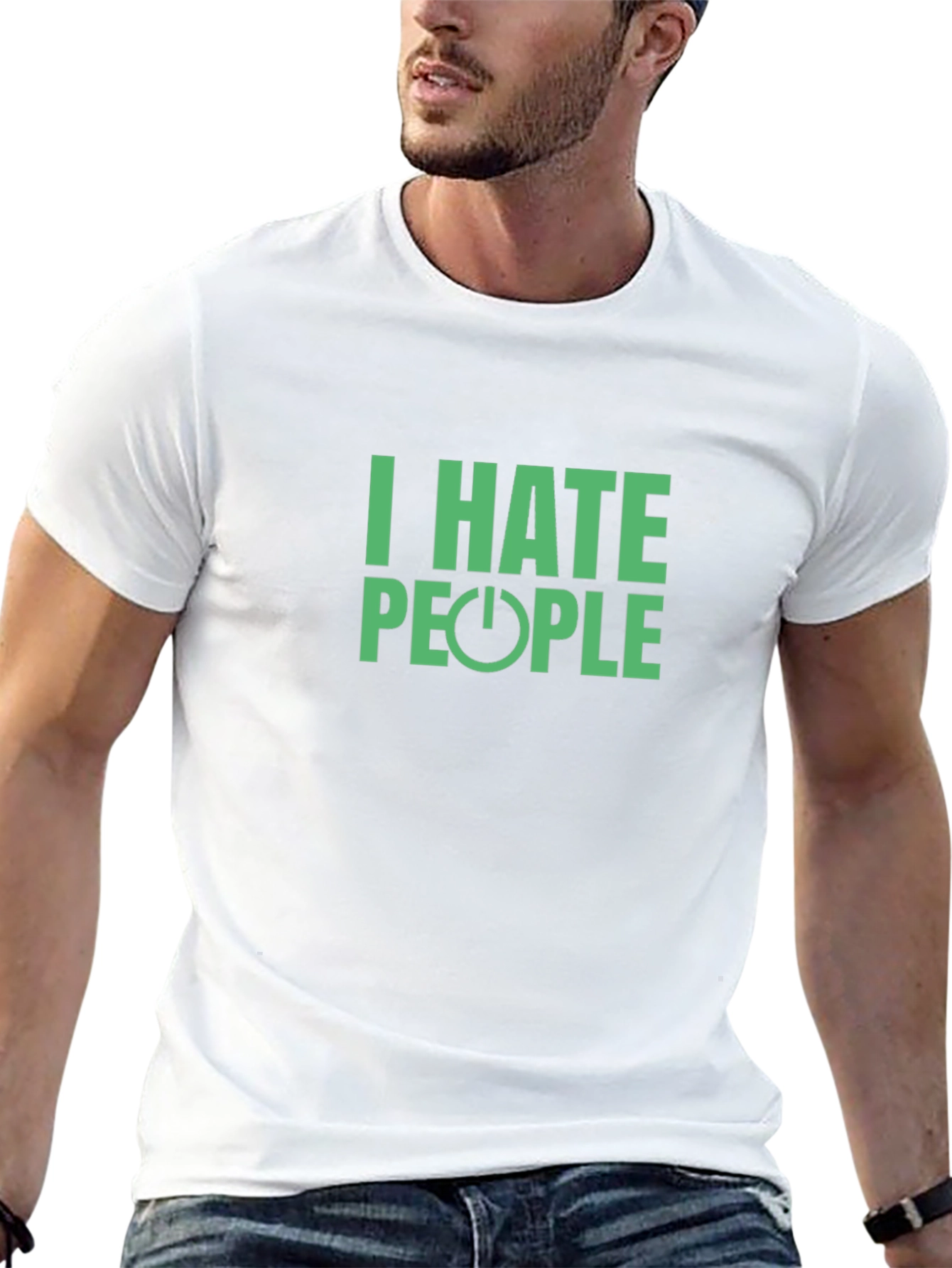 I Hate People T-Shirt - Black Graphic Tee