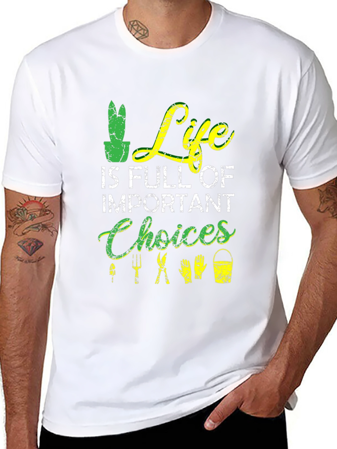 Gardening T-Shirt: Life is Full of Important Choices