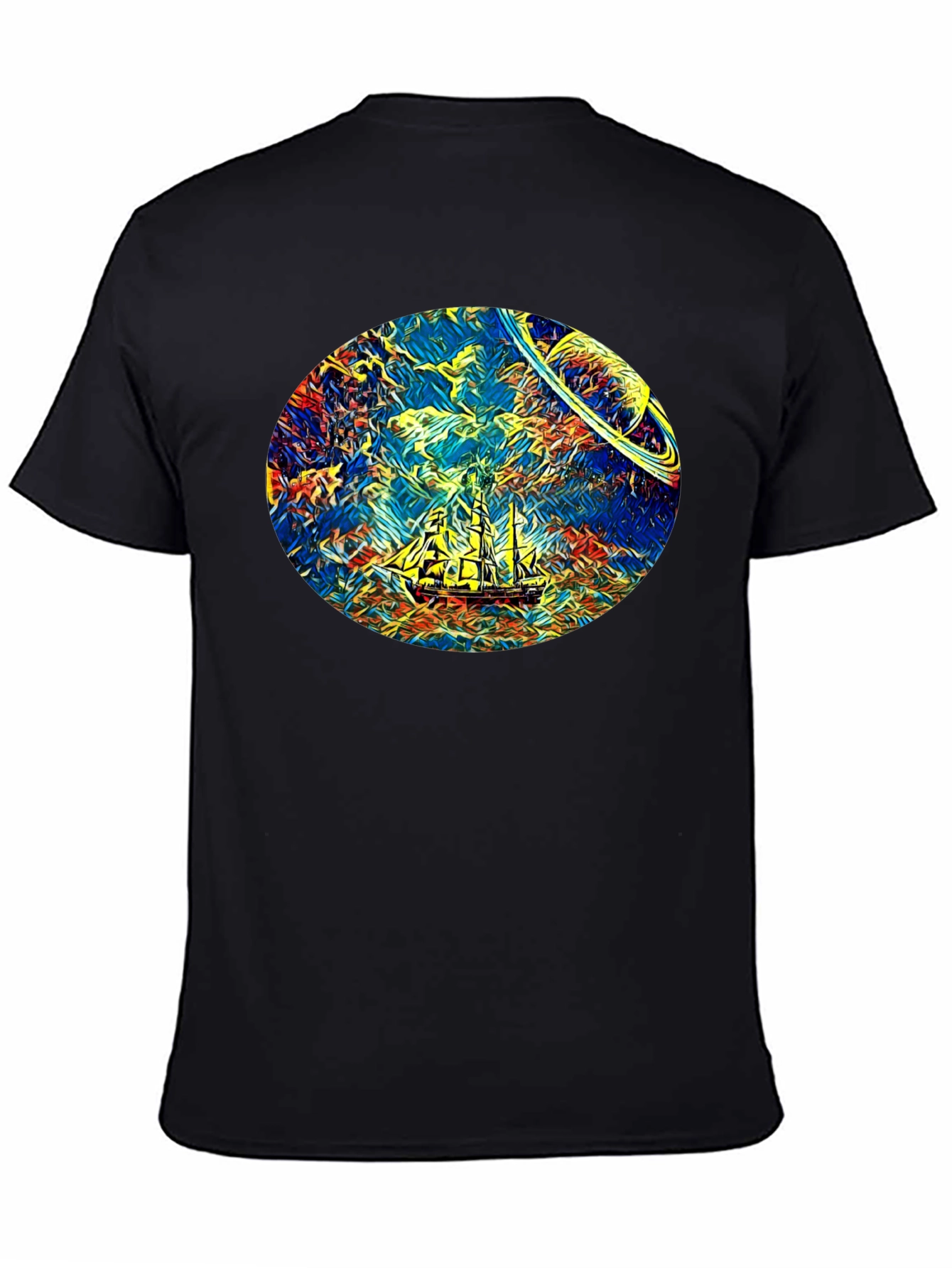 Space Sailing T-Shirt - Artistic Design