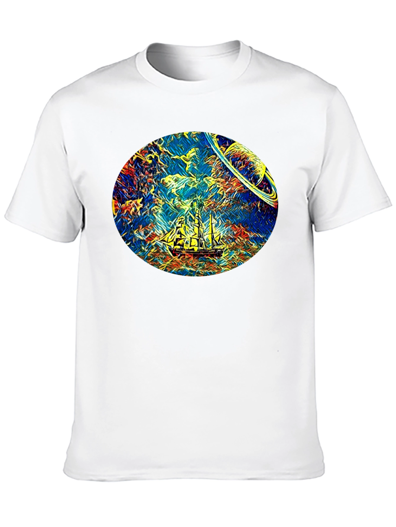 Space Sailing T-Shirt - Artistic Design