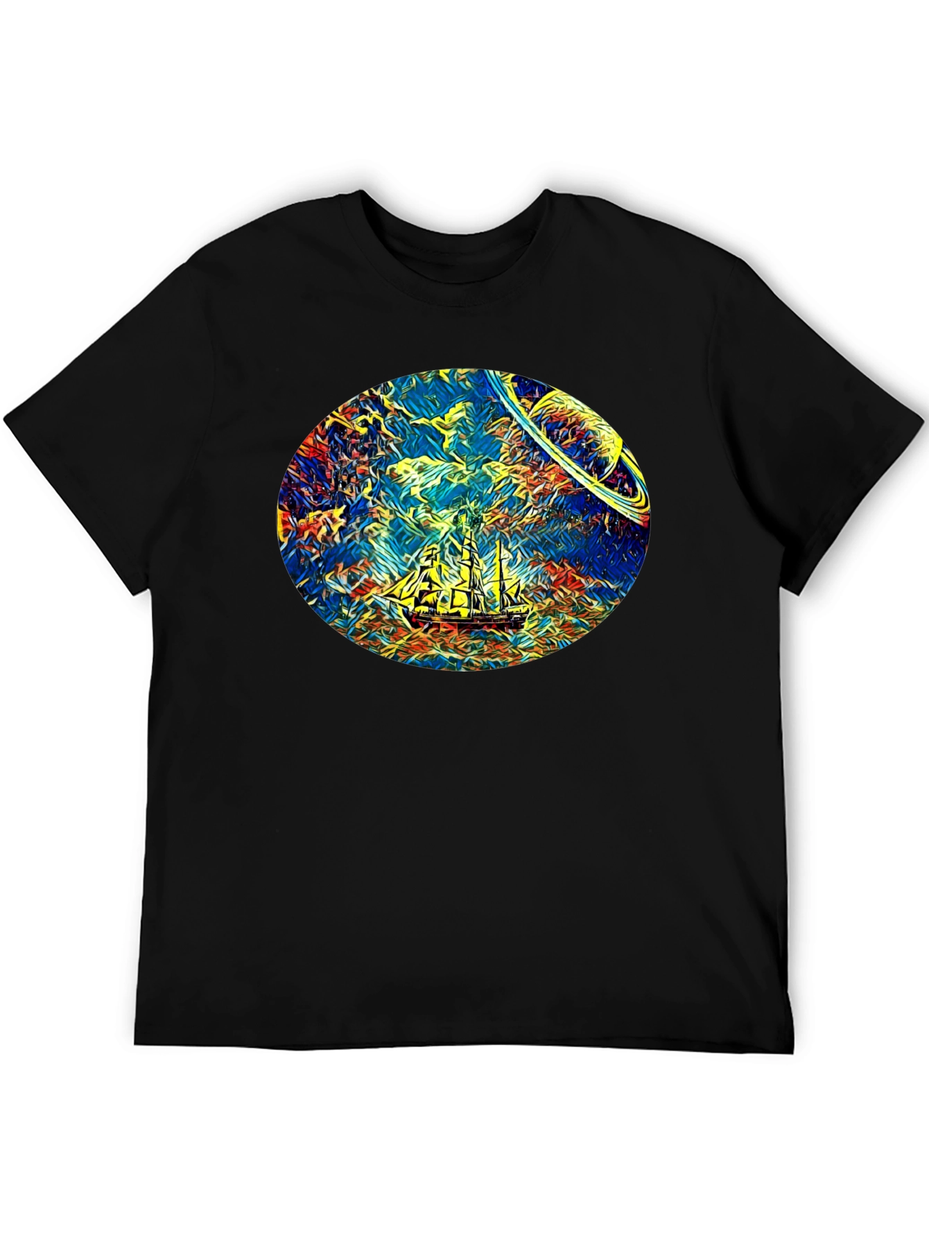 Space Sailing T-Shirt - Artistic Design