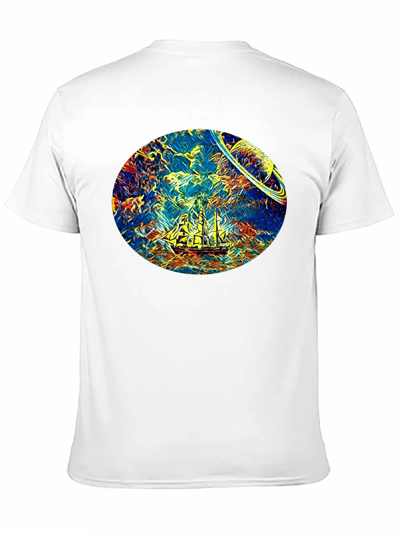 Space Sailing T-Shirt - Artistic Design