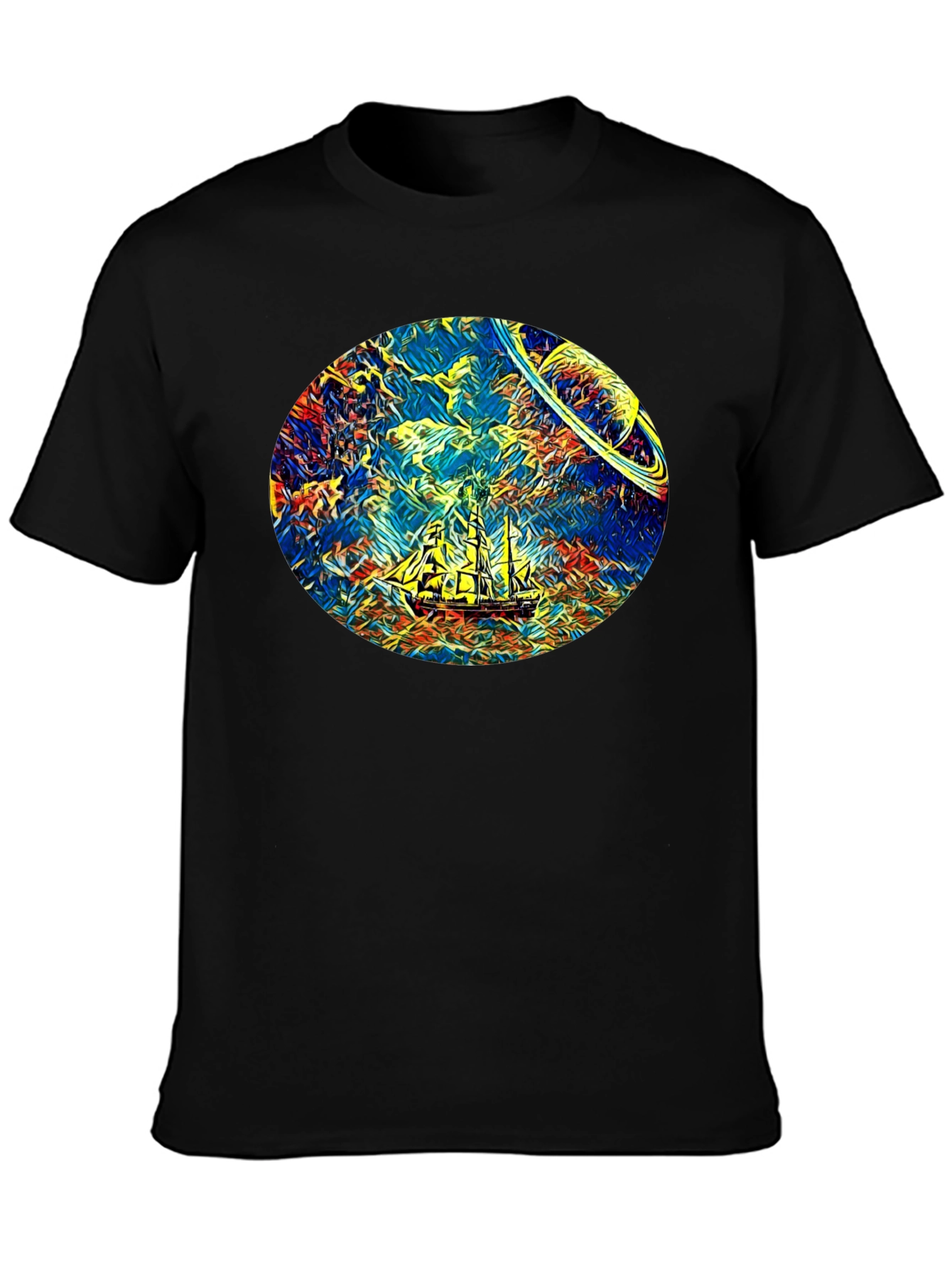 Space Sailing T-Shirt - Artistic Design