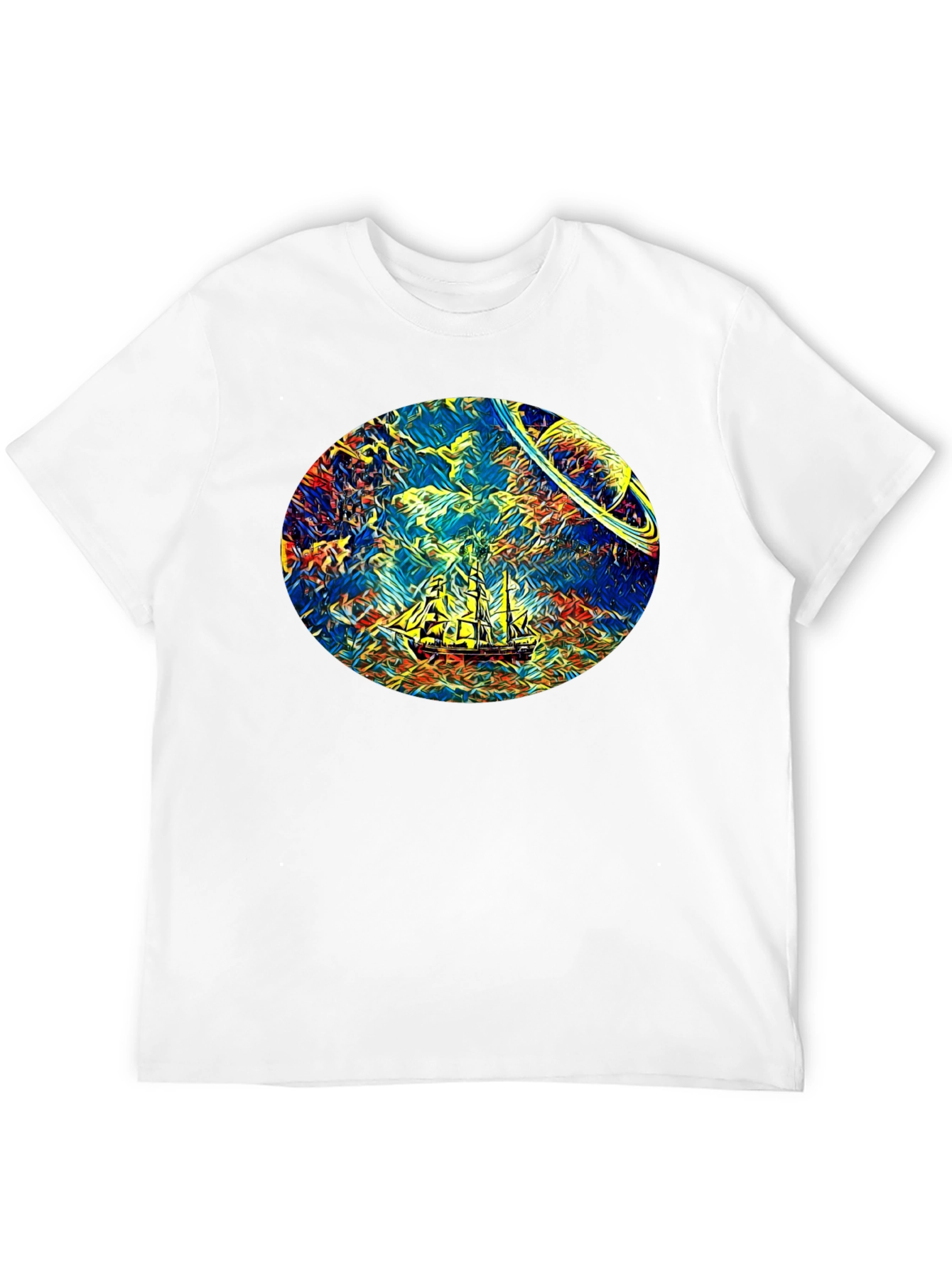 Space Sailing T-Shirt - Artistic Design