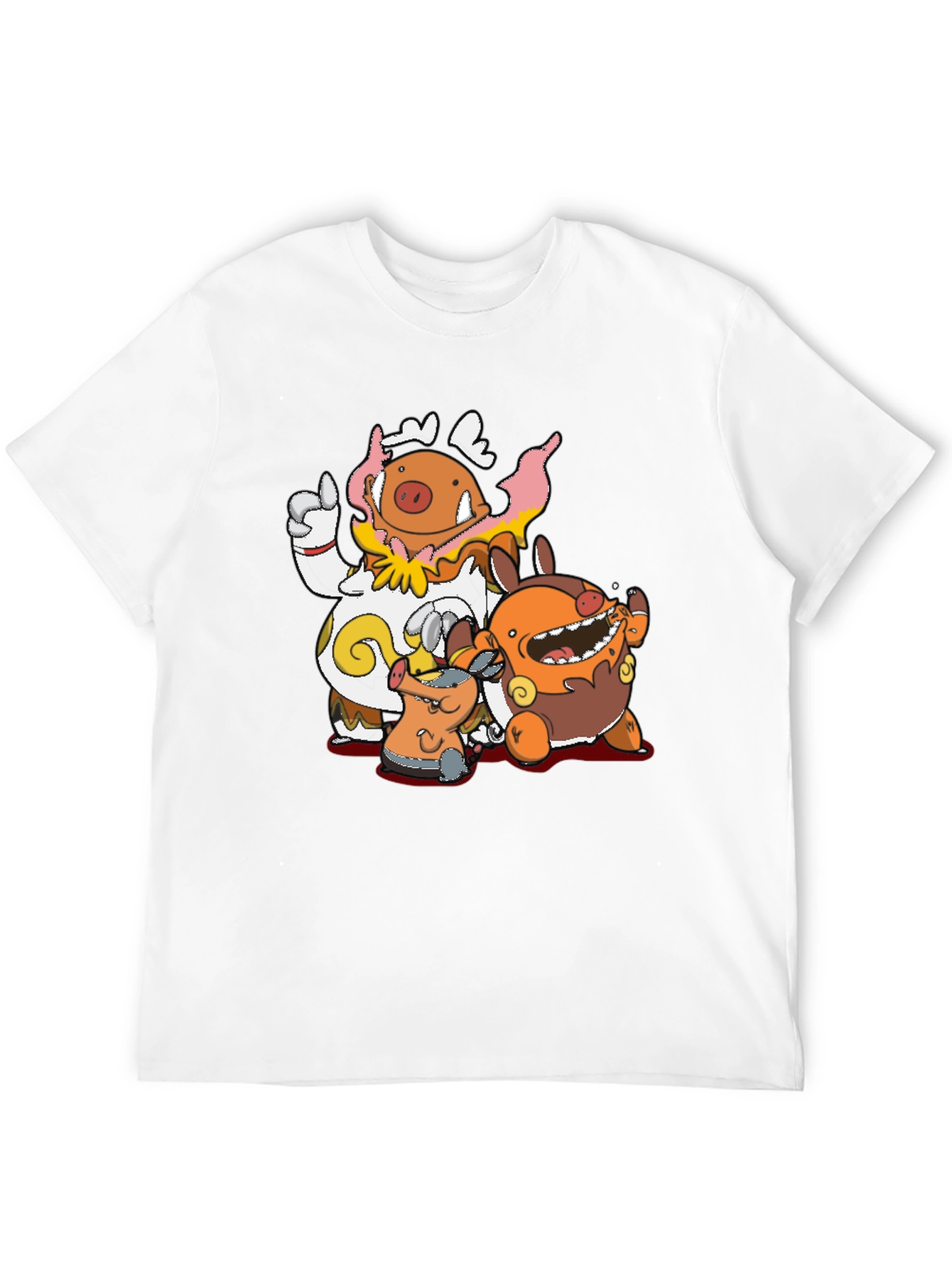 Pokémon Lechonk Family Black T-Shirt