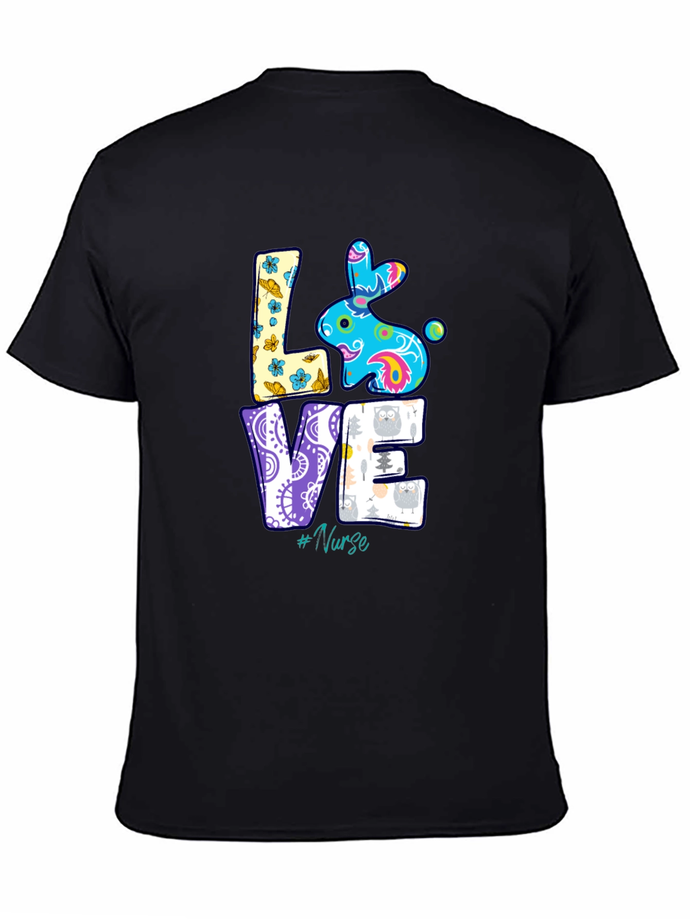 Love Nurse Easter Bunny T-Shirt - Cute Holiday Apparel