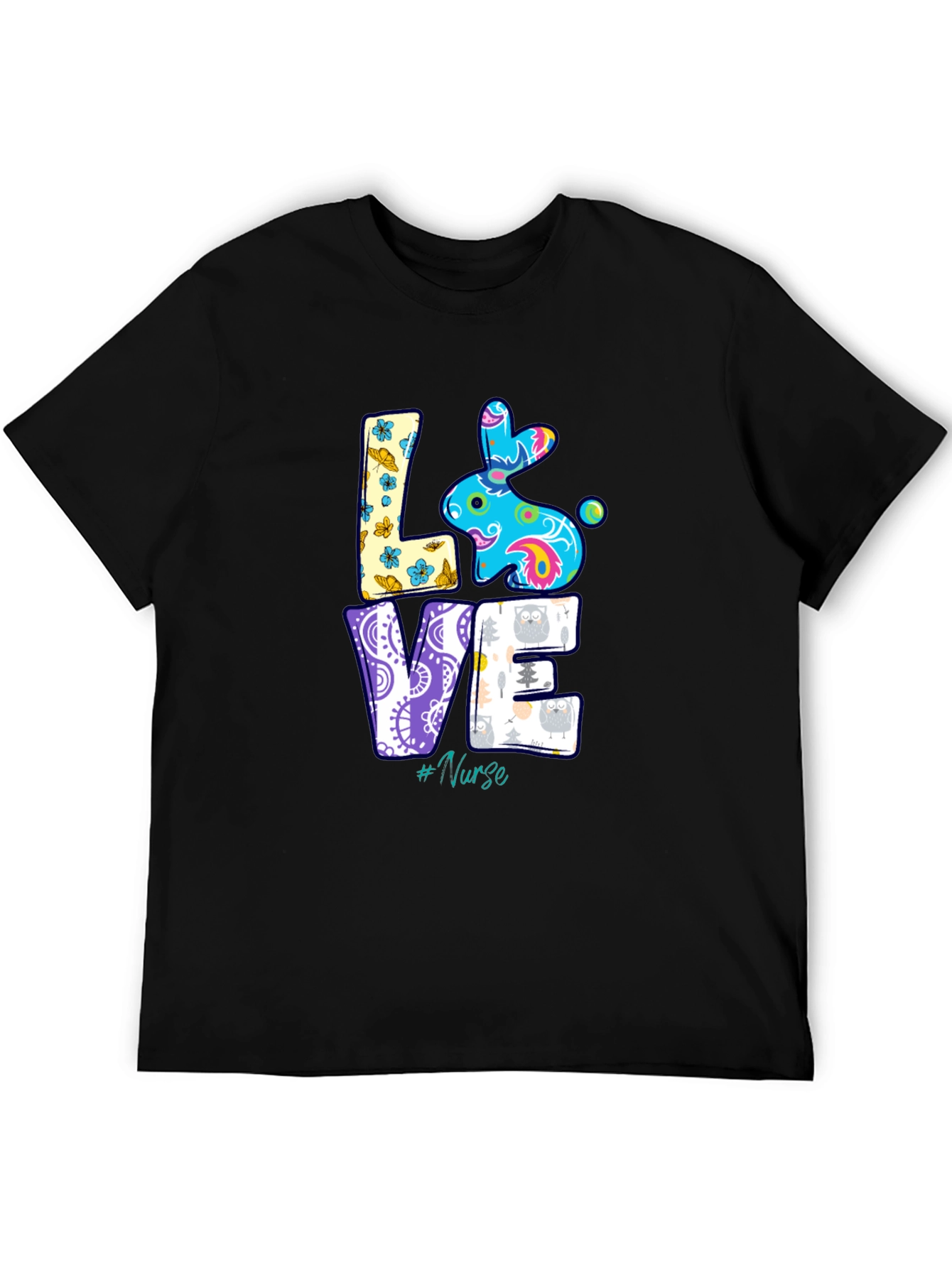Love Nurse Easter Bunny T-Shirt - Cute Holiday Apparel