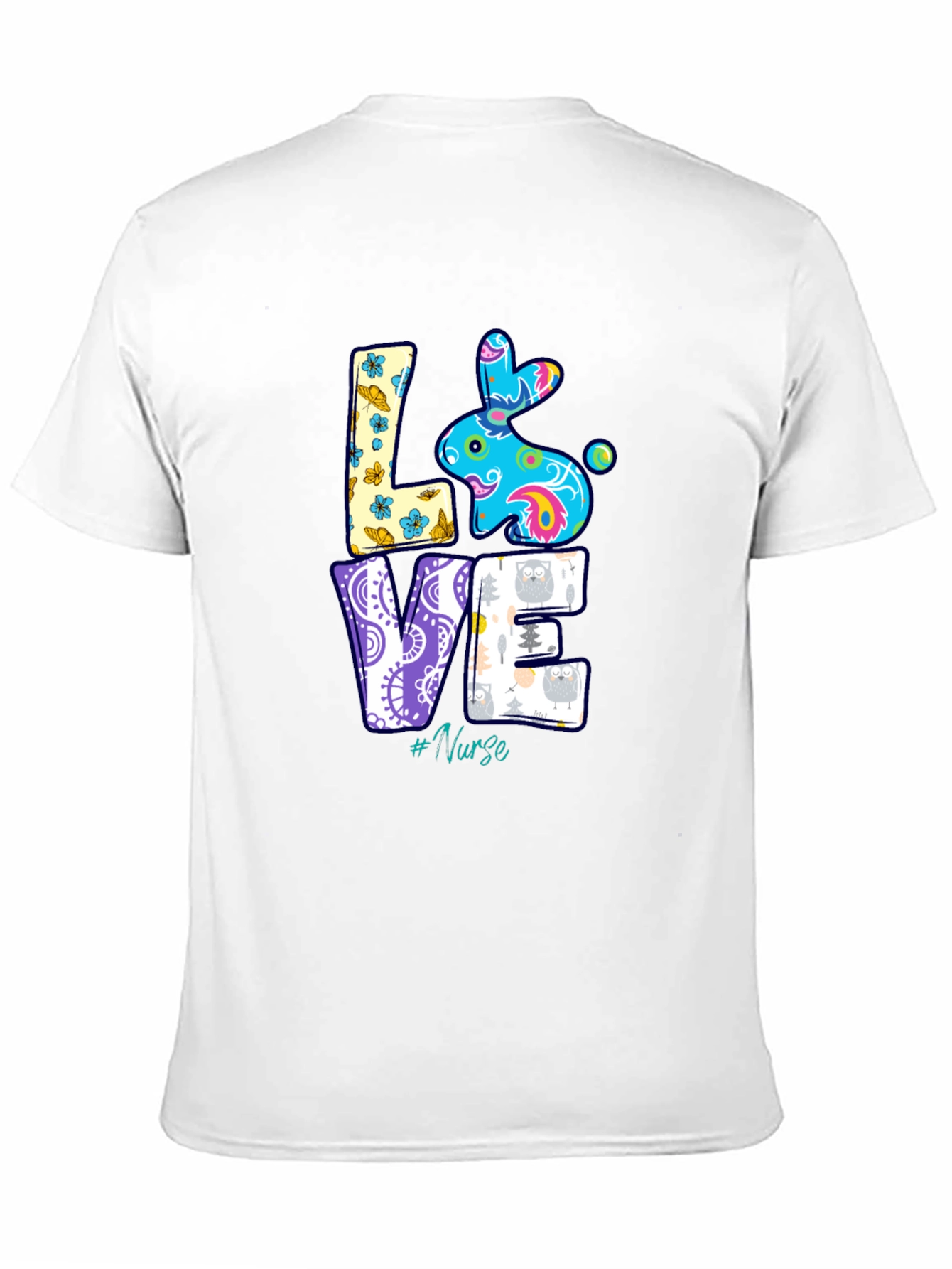 Love Nurse Easter Bunny T-Shirt - Cute Holiday Apparel