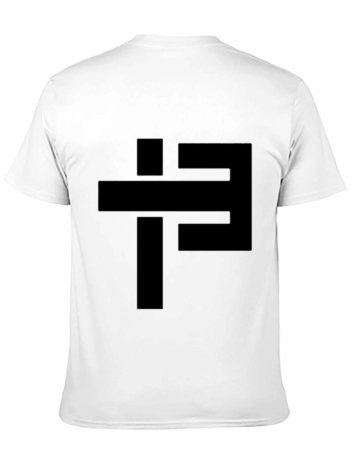Abstract Geometric Black Graphic Tee