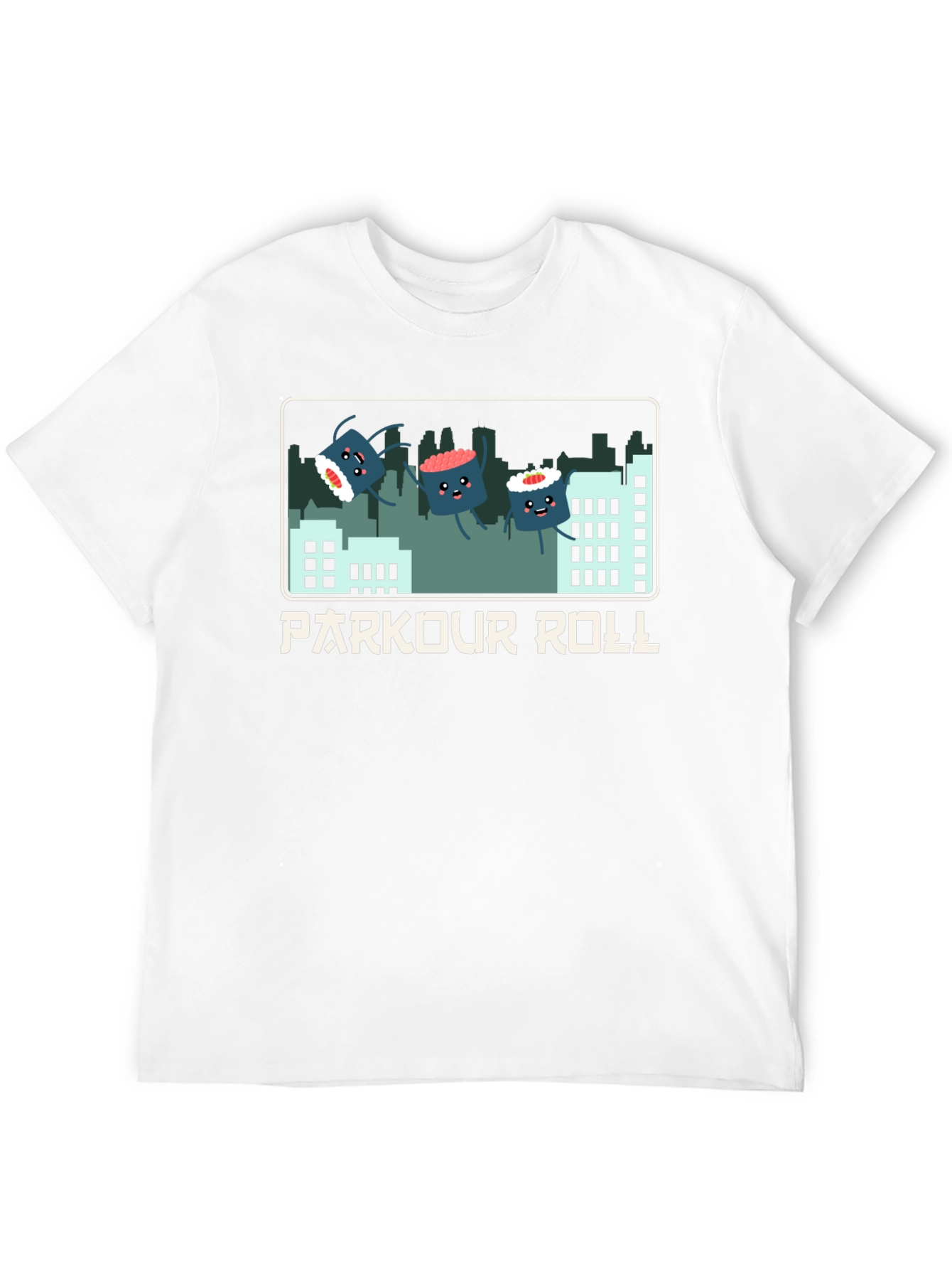 Parkour Roll Sushi Graphic T-Shirt
