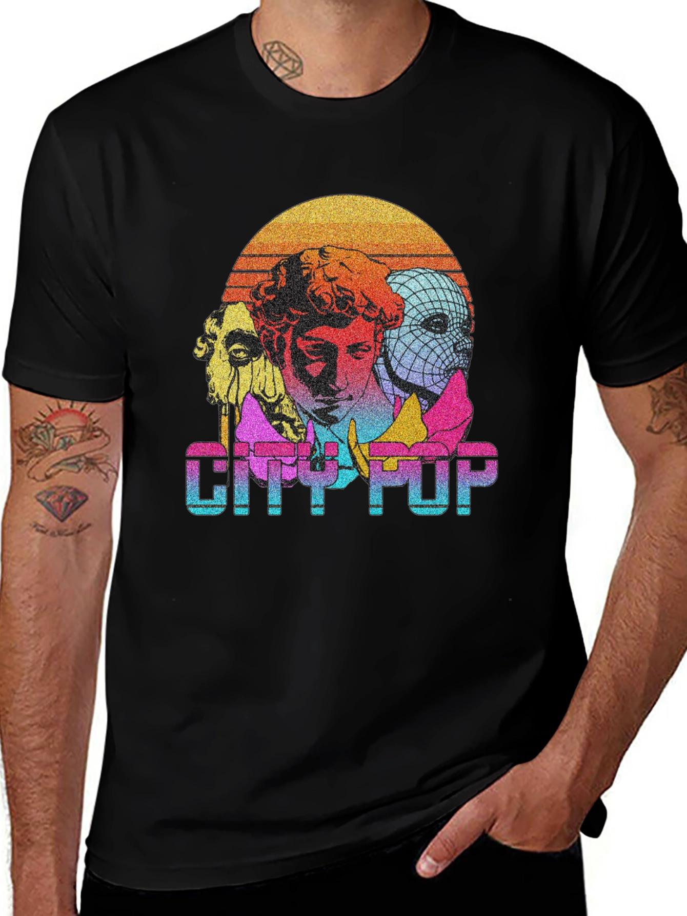 City Pop Graphic Tee - Retro Aesthetic