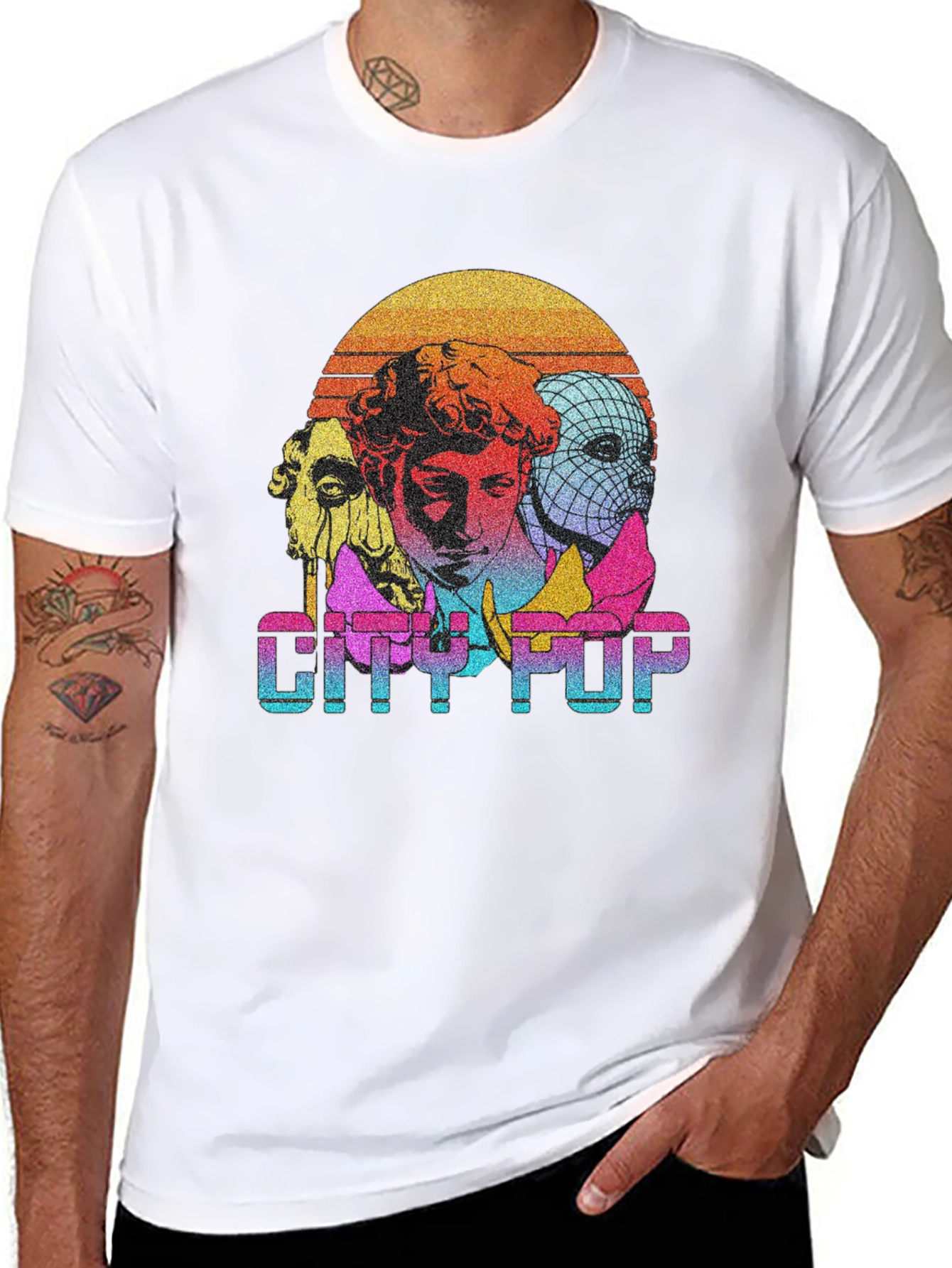 City Pop Graphic Tee - Retro Aesthetic