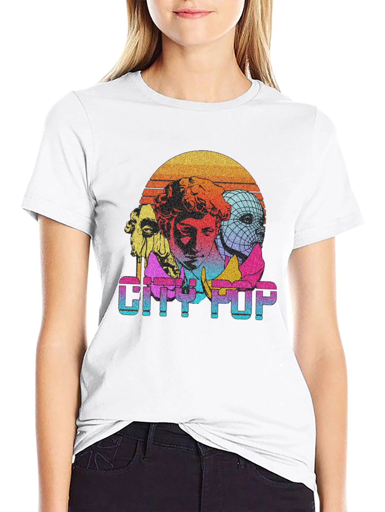 City Pop Graphic Tee - Retro Aesthetic