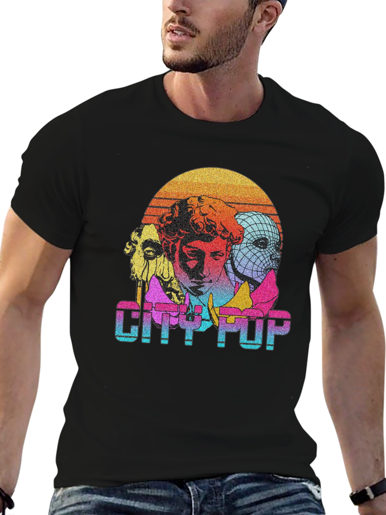 City Pop Graphic Tee - Retro Aesthetic
