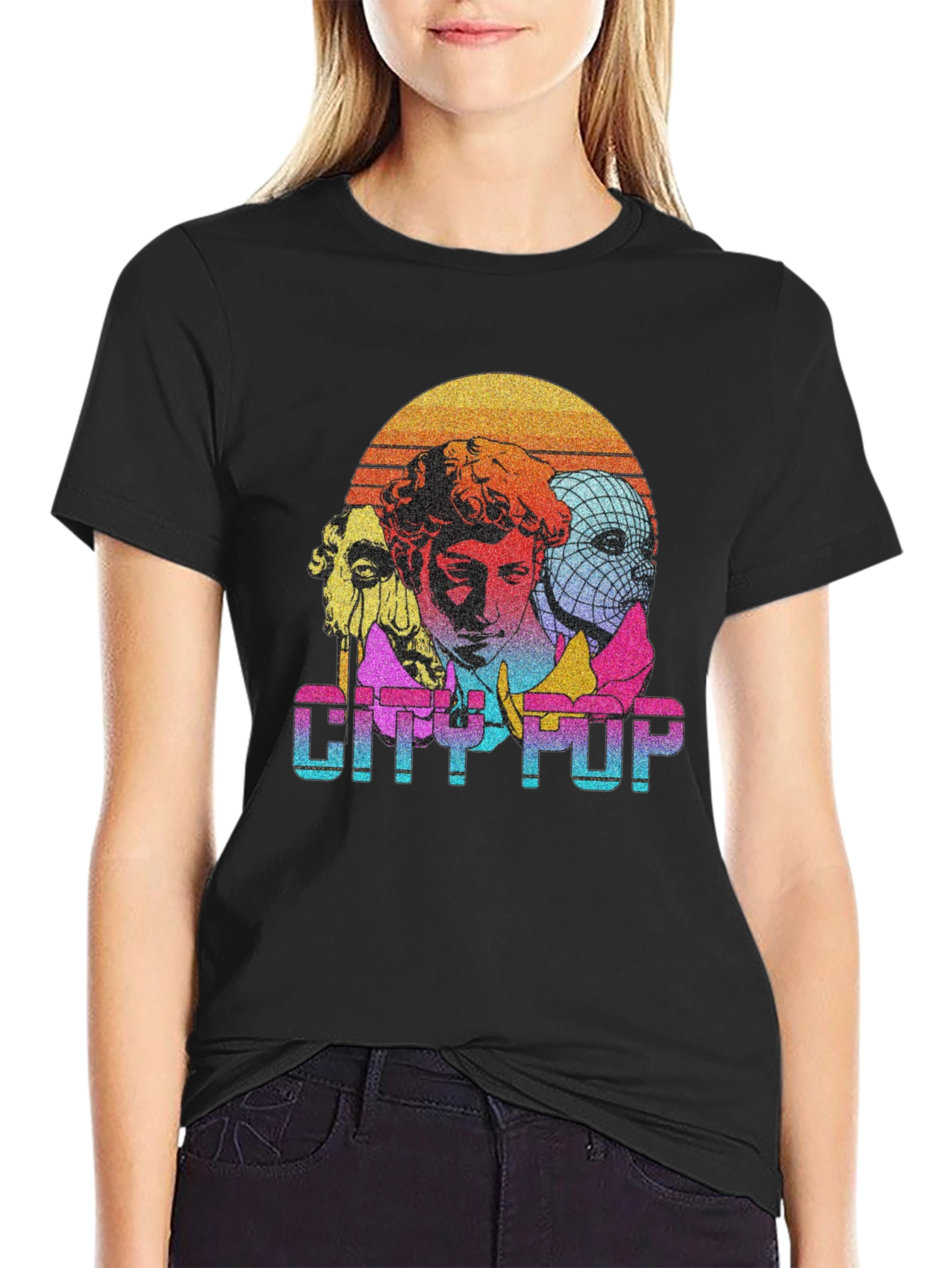City Pop Graphic Tee - Retro Aesthetic