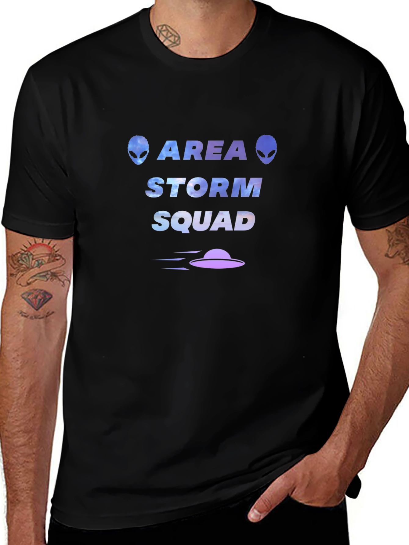 Area Storm Squad T-Shirt - Black Graphic Tee