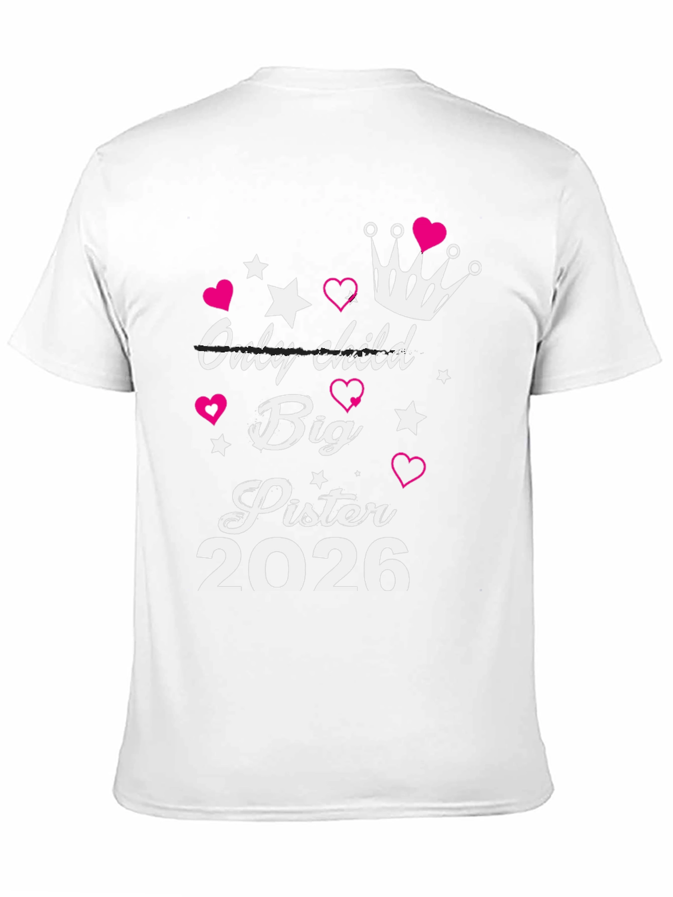 Big Sister Est. 2026 T-Shirt New Sibling Announcement Tee