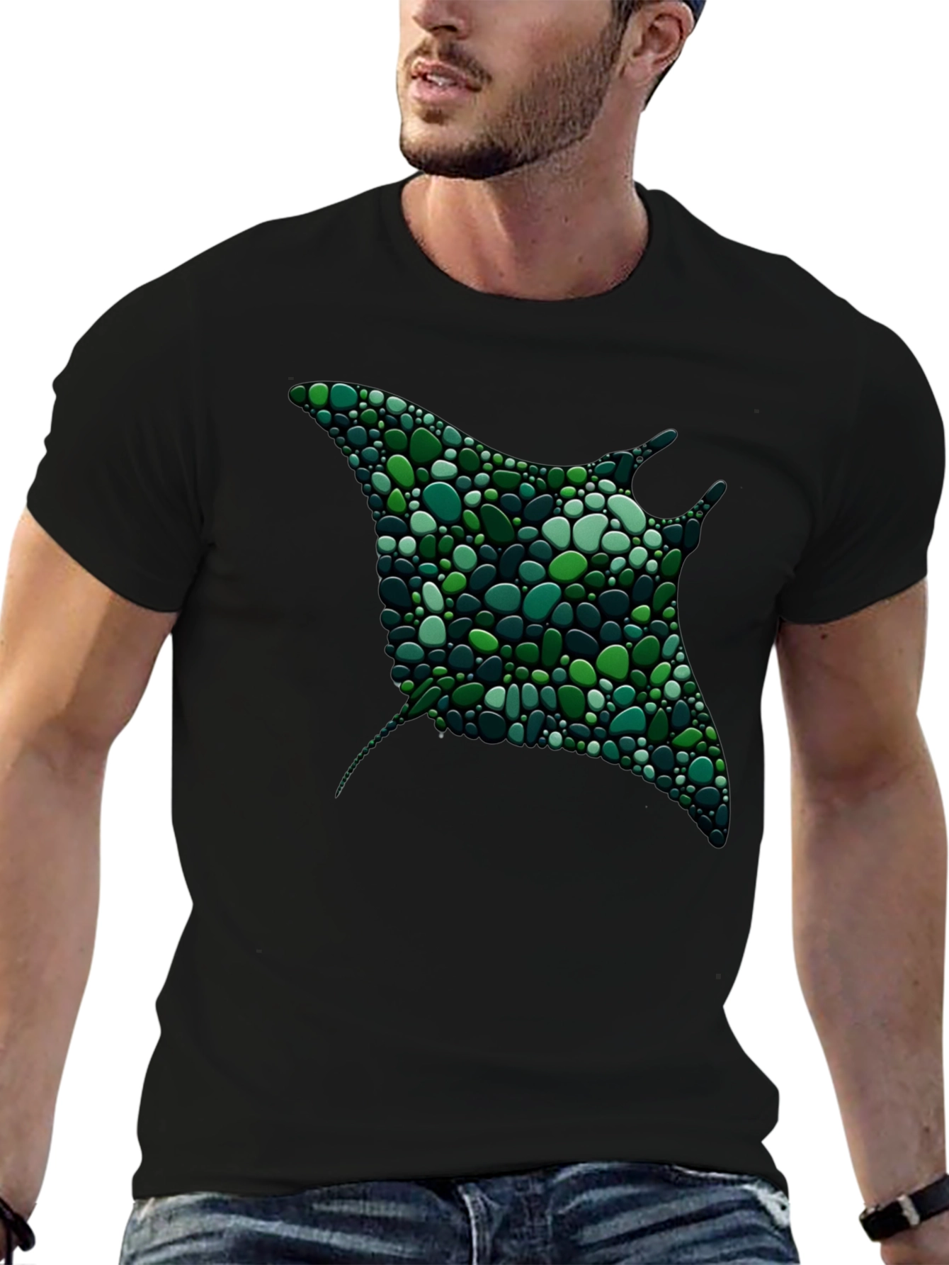 Abstract Stingray Graphic Tee