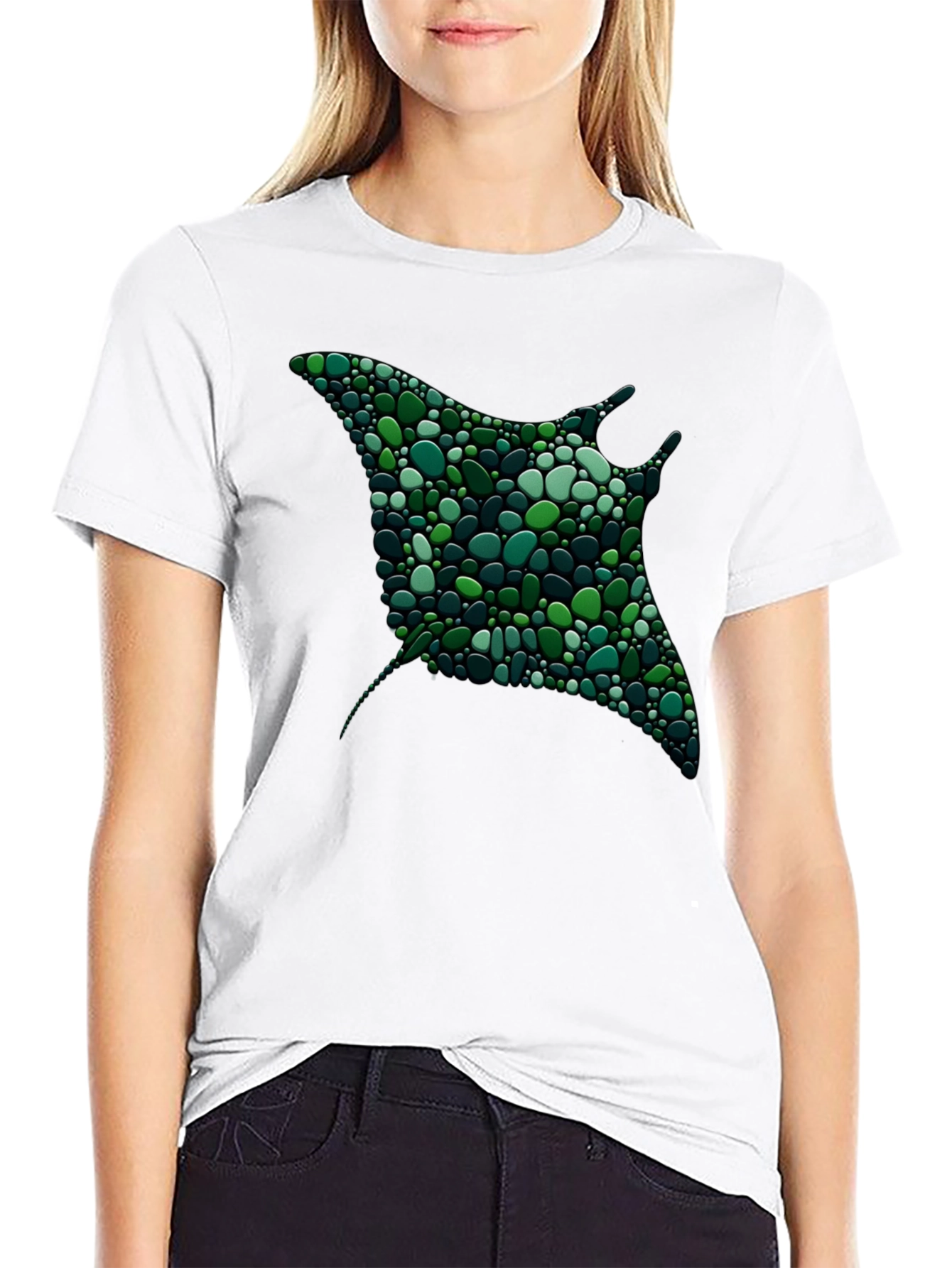 Abstract Stingray Graphic Tee