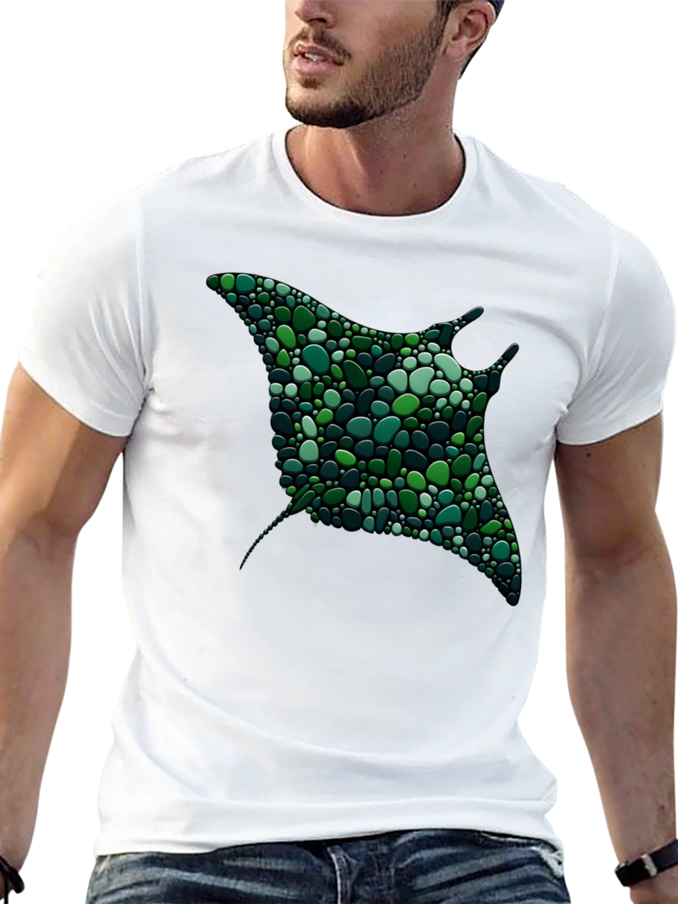 Abstract Stingray Graphic Tee
