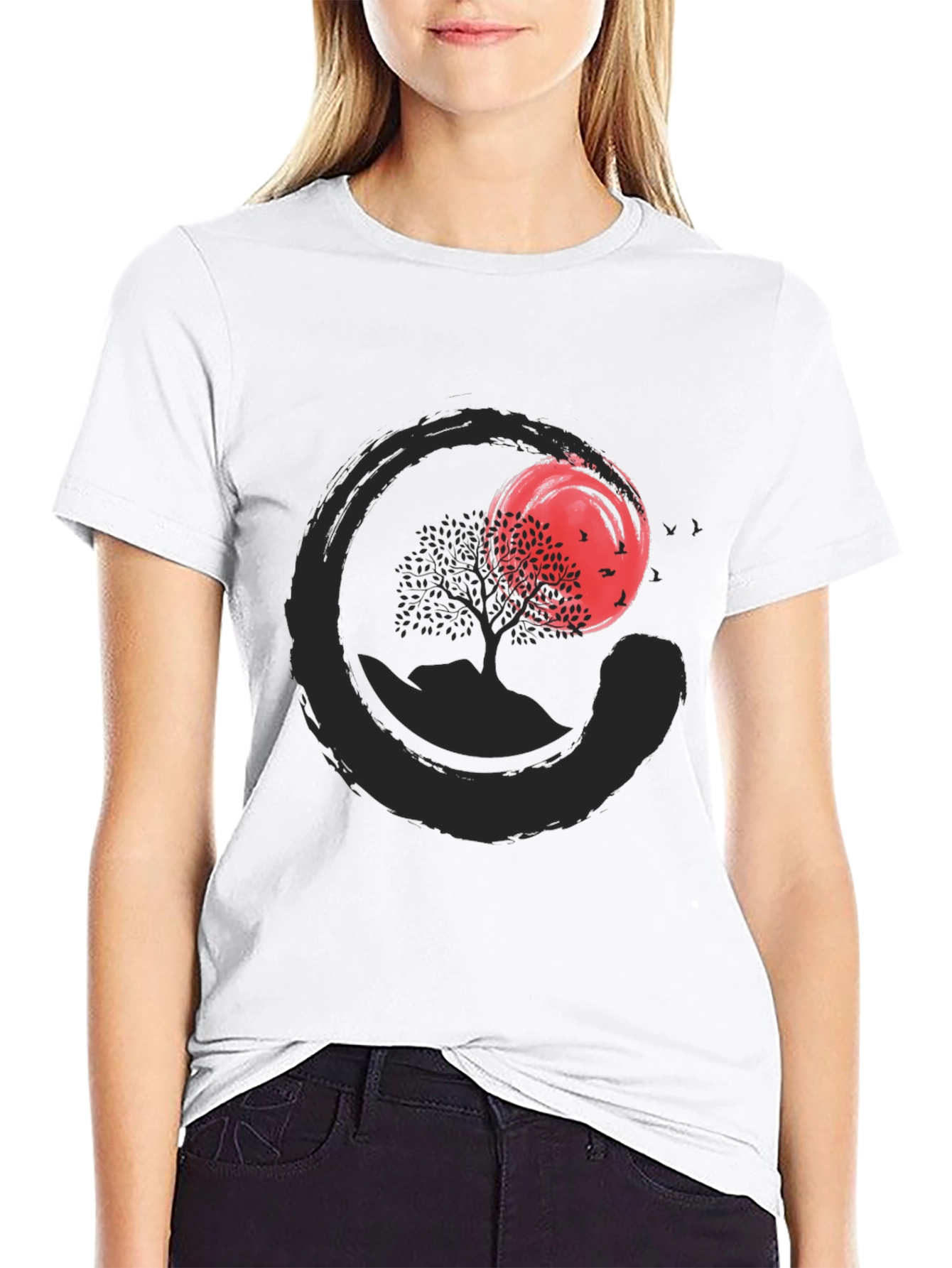Zen Circle Tree Graphic Tee