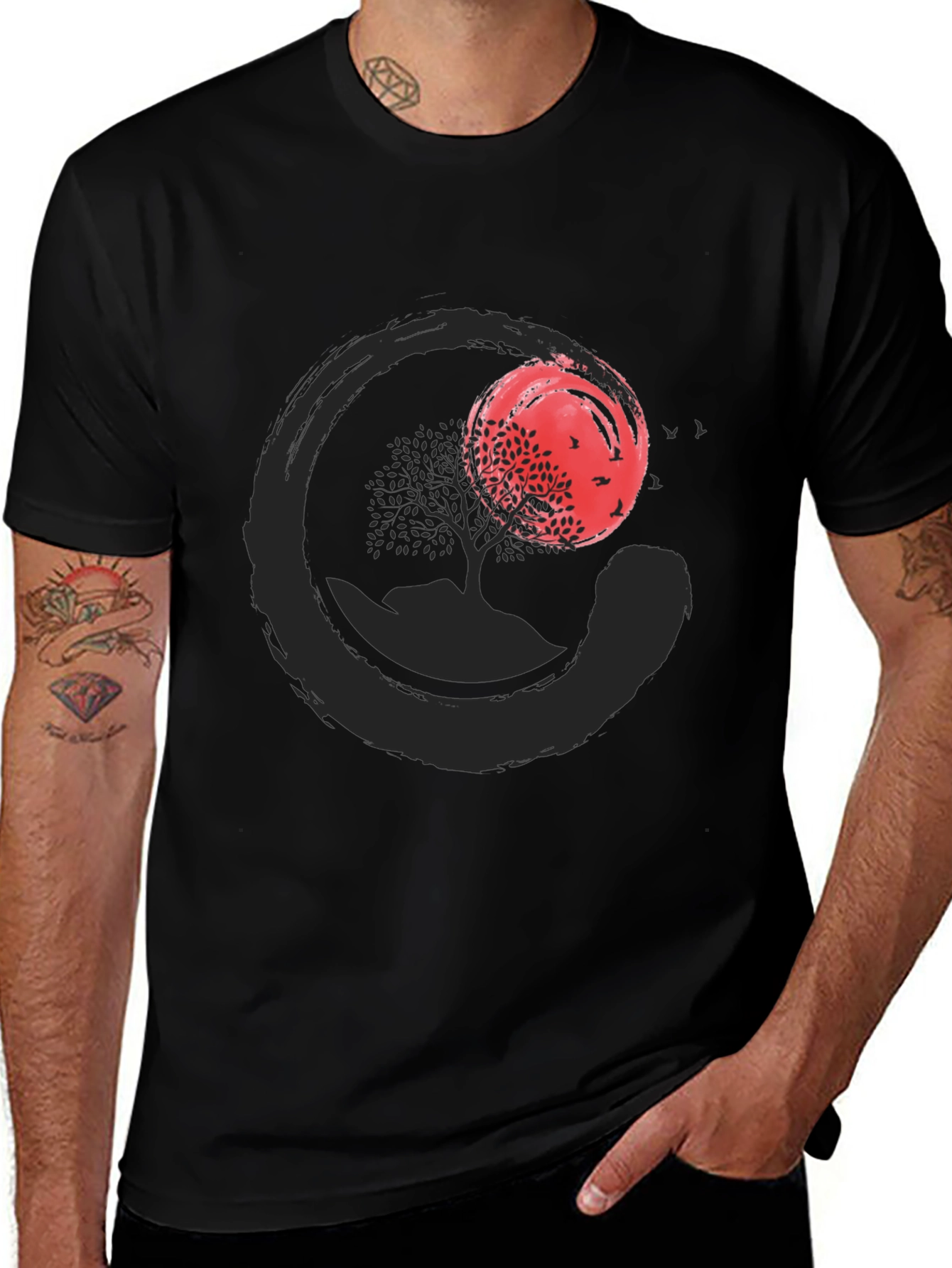 Zen Circle Tree Graphic Tee