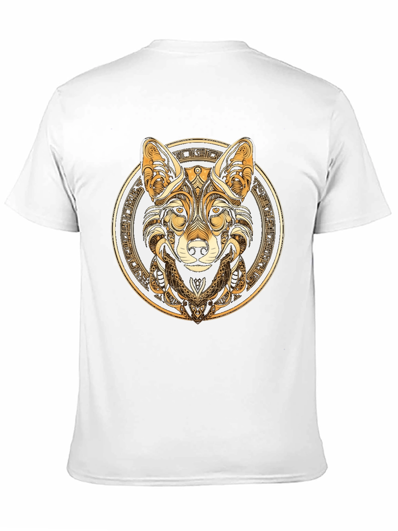Wolf Design Black T-Shirt