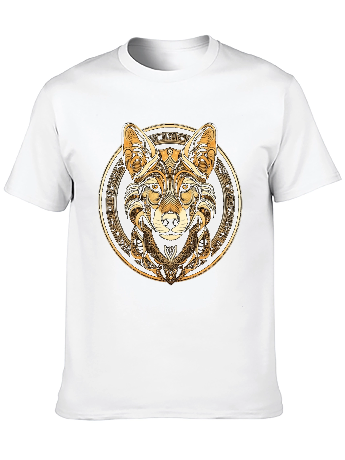 Wolf Design Black T-Shirt