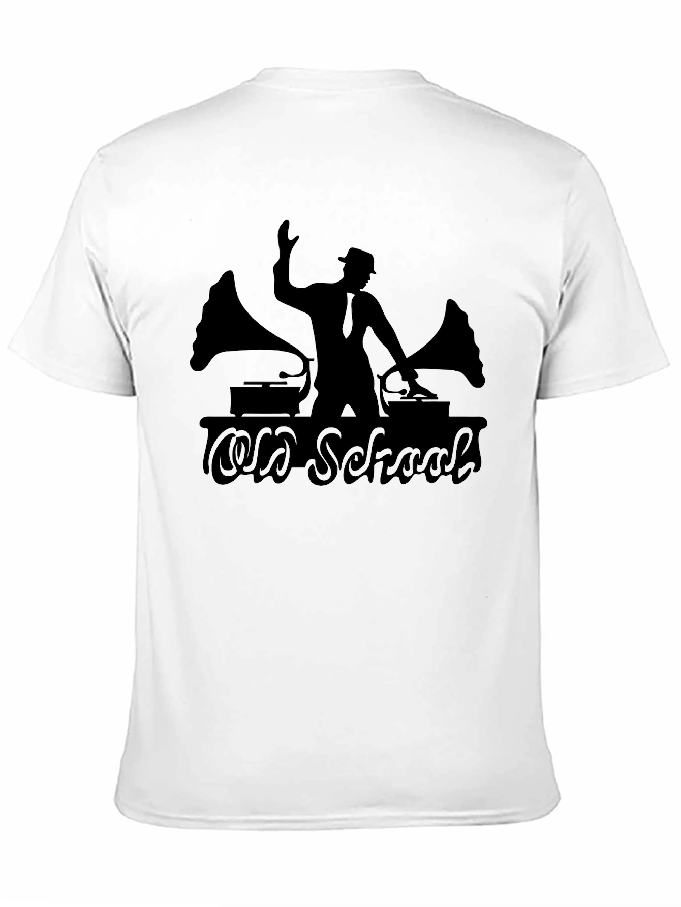 Old School DJ Black T-Shirt
